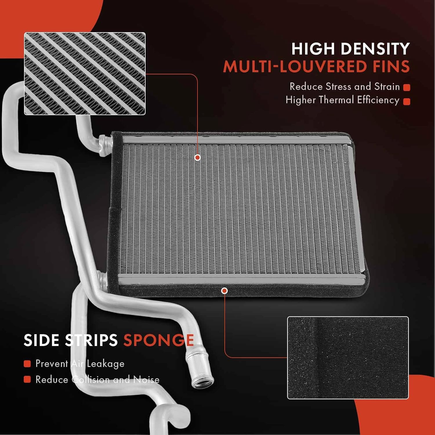 A-Premium HVAC Heater Core Compatible with Honda Odyssey 2005-2010, Ridgeline 2009-2014 & Acura MDX 2007-2013, 3.5L 3.7L