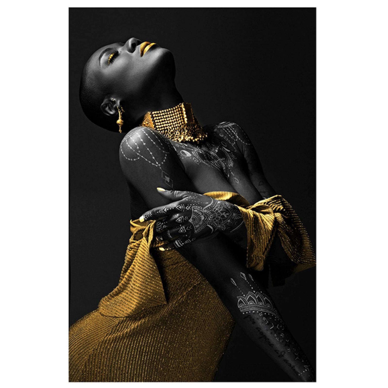 絵画　アート　美術作品　アフリカの女性 絵画 アート 美術作品 アフリカの女性 Amazon.co.jp: ZFXFHDR(へ