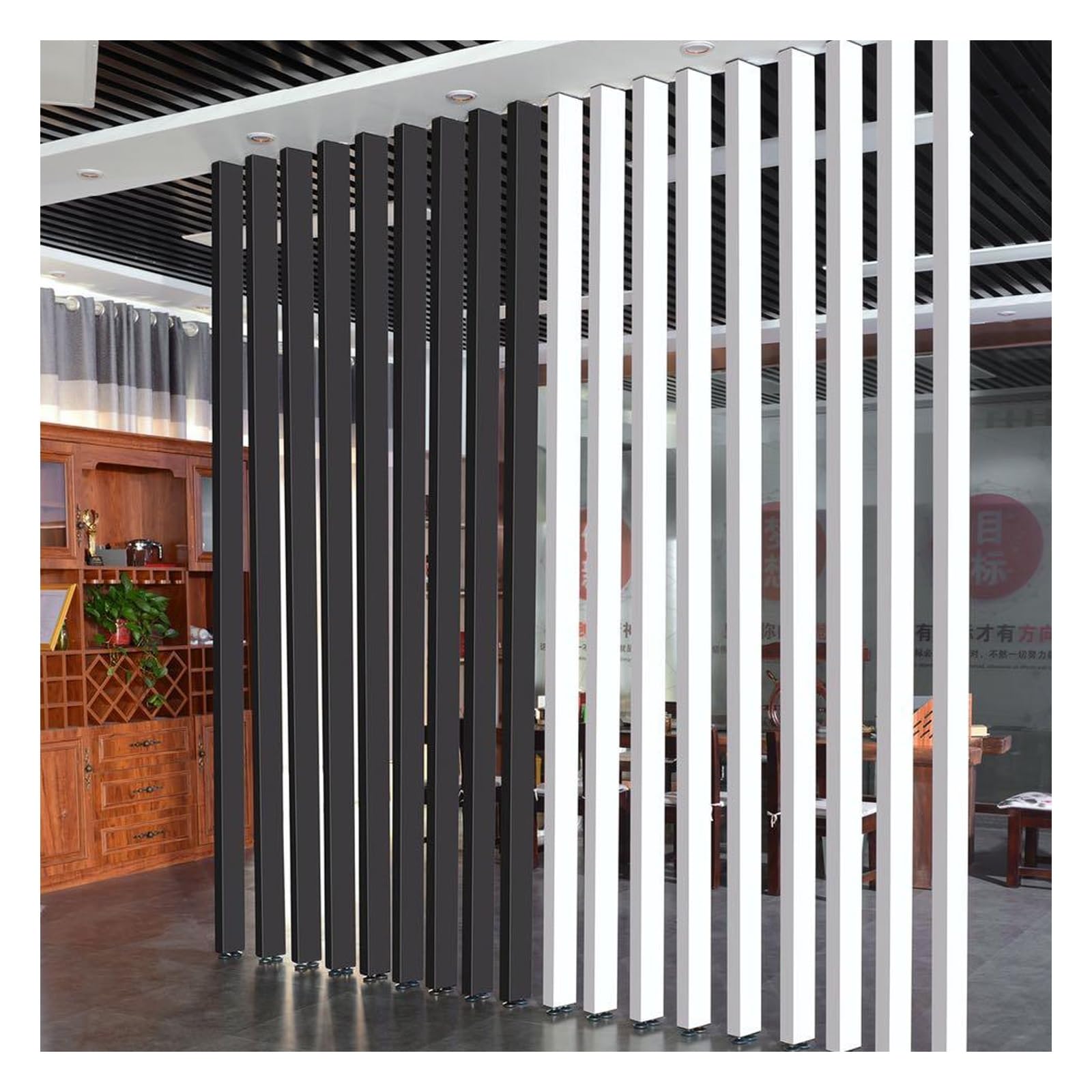 Room Divider,Freestanding Floor to Ceiling Partition,Column Decor Grille,Restaurant Office Home Room Separator,for Home Hotel Office Entrance, No Need To Drill(12-pcs,165cm/64.9in/5.41ft)