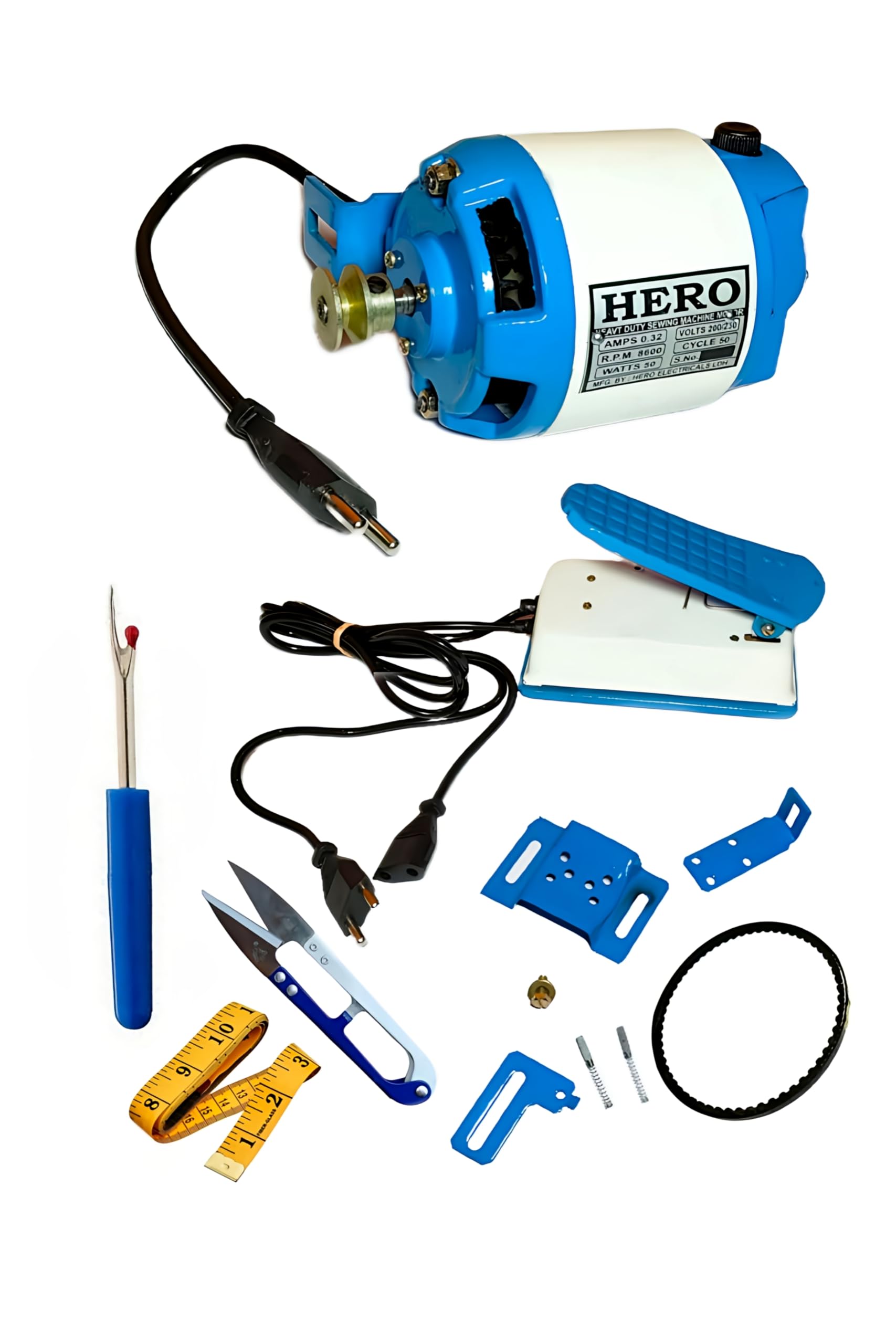 Electric Sewing Machine Motor with Pedal 8600 RPM Full Copper Winding-image-42
