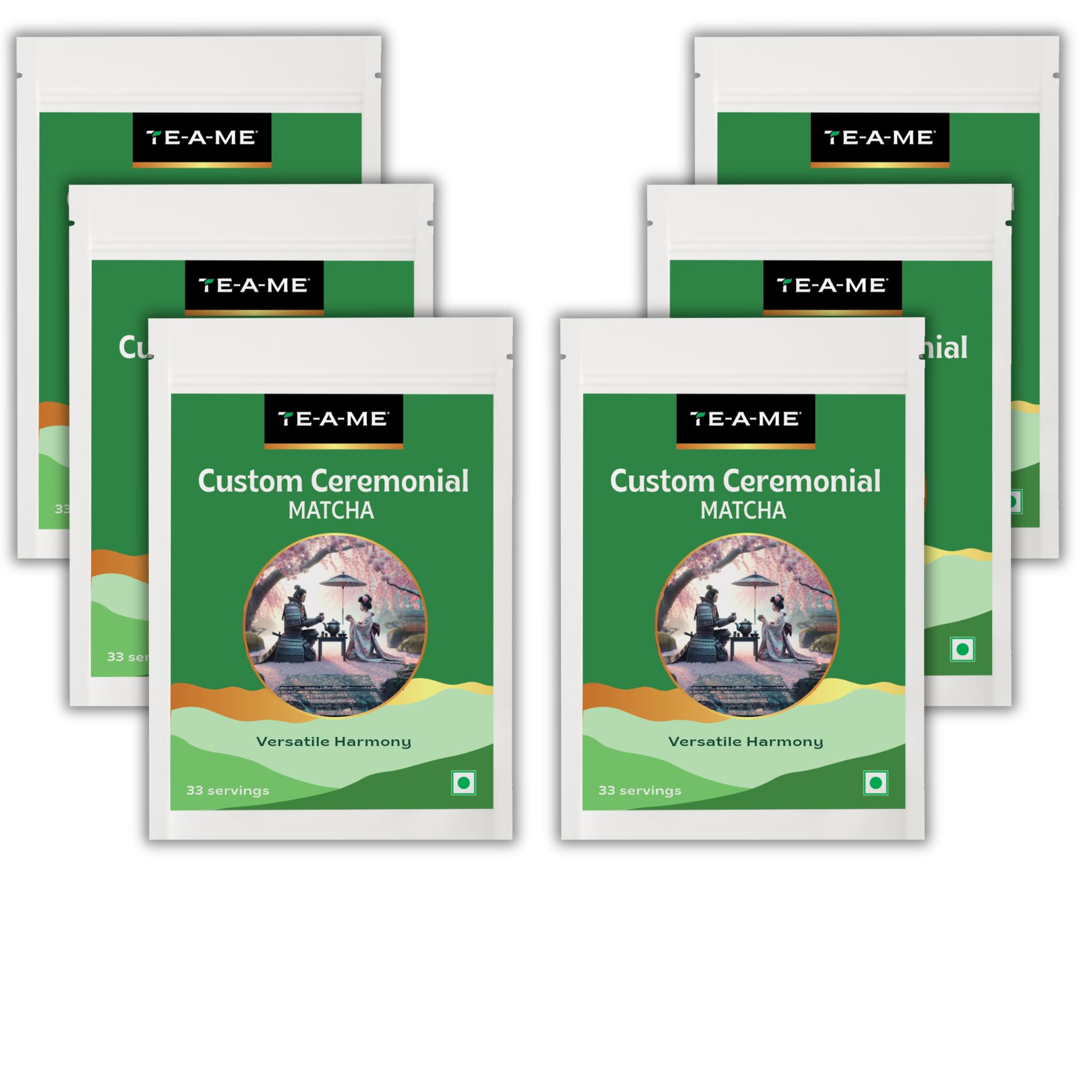 TE-A-ME Matcha Tea Powder - 300g (198 Servings) | Superfood | Custom Ceremonial Japanese Matcha Green Tea Powder