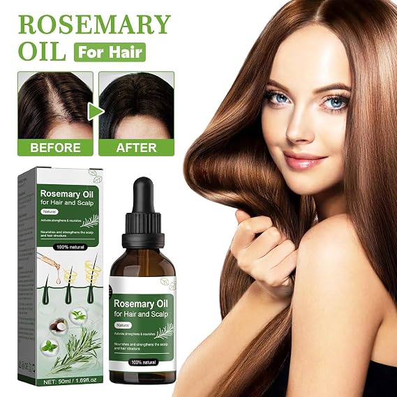 Hair Care Oil, Hydrating Oil to Add Hair Shine and Smooth Split Ends, Strengthens Damaged Hair, 1.69 oz