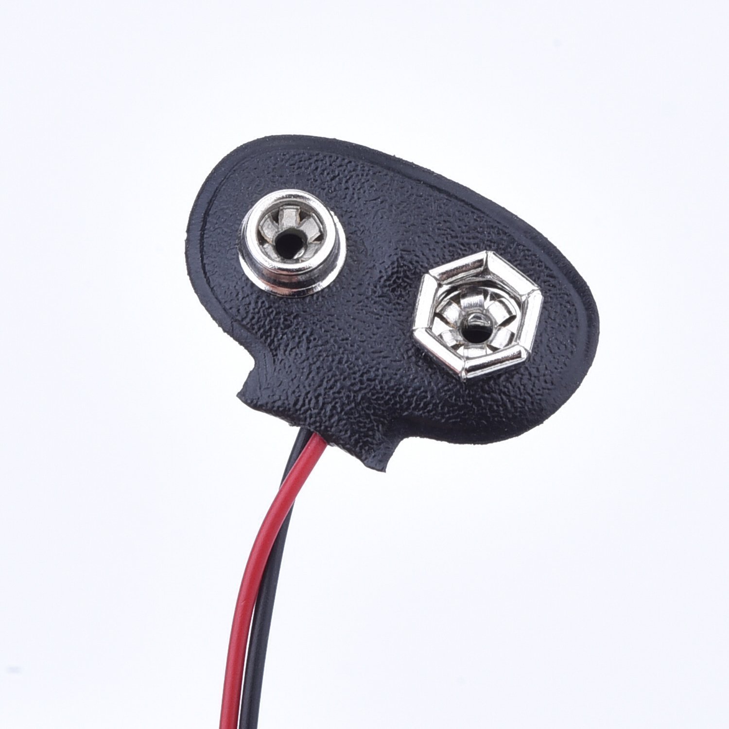 DollaTek 10 szt. 9 V przy??cze do akumulatora kabel klips z 2,1 x 5,5 mm m?ski DC wtyczka sieciowa typ T do Arduino