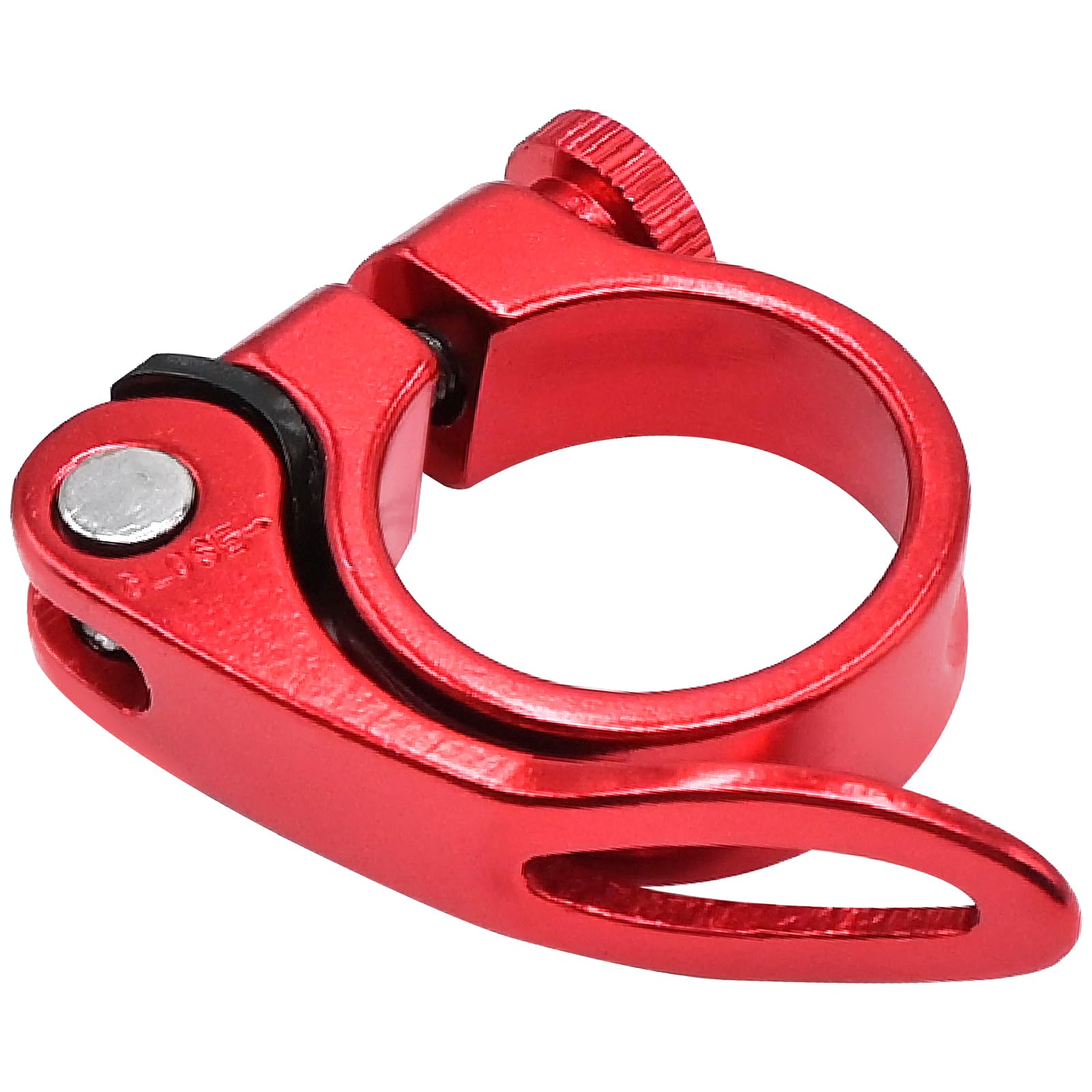 Licqic Design A, Red 31.8 Mm Bike Seat Post Clamp, Quick Release For Mtb, Road, Casual Bikes (Red)