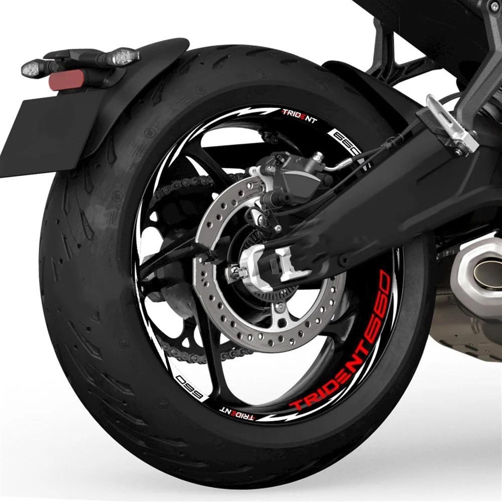 YESKIT Raddekorationsaufkleber Für SV650 SV650S SV1000 Motorradreifen Felgenstreifenaufkleber(Color3)