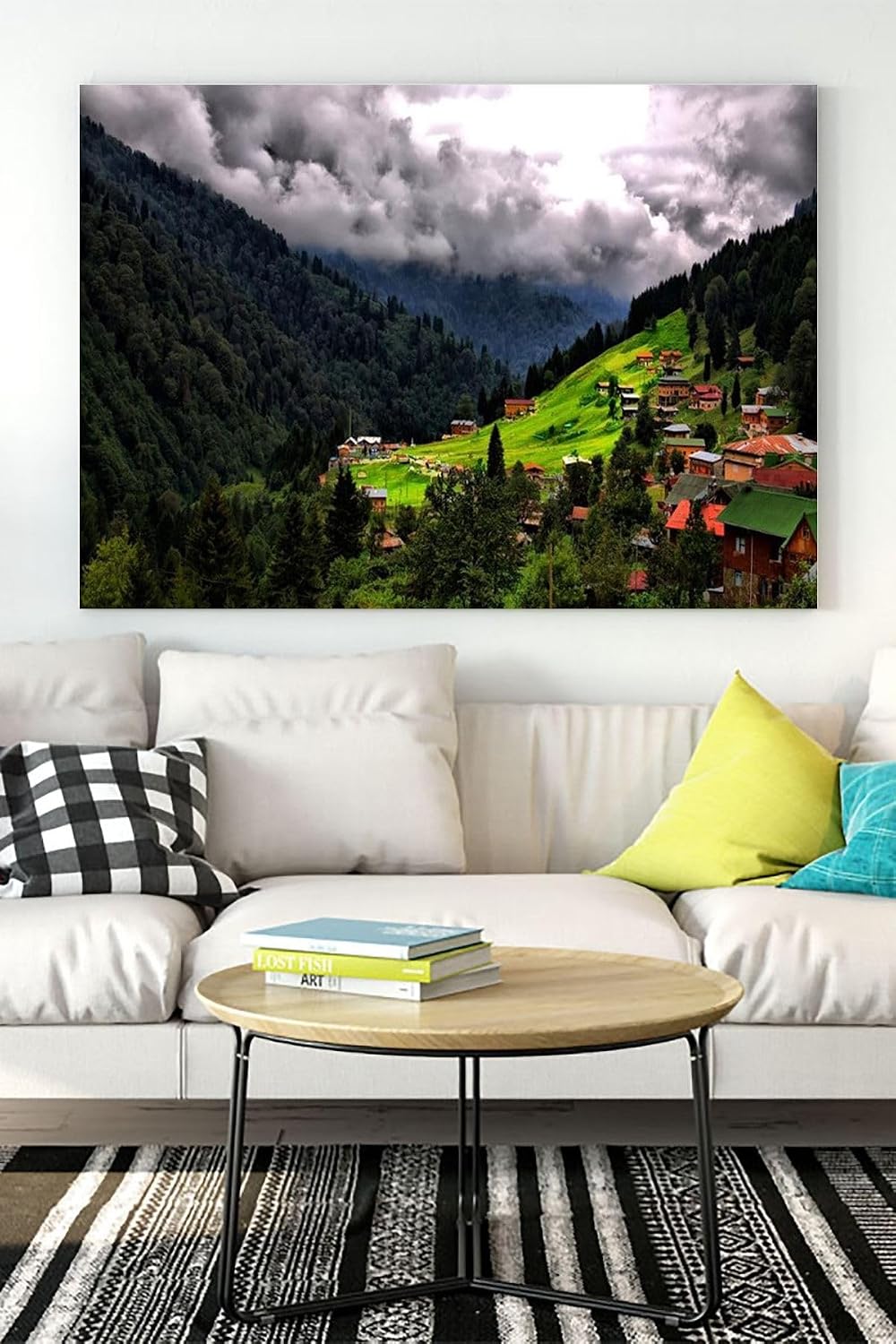 Postermanya (pster18212) Ayder Yaylası Manzara Kanvas Tablo 50 x 70