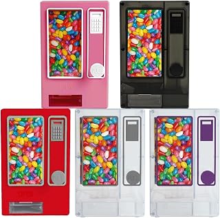 1Pcs Mini Tabletop Vending Machine, Manual Candy & Snack Dispenser with Transparent Compartment for Home, Parties & Desk Organization