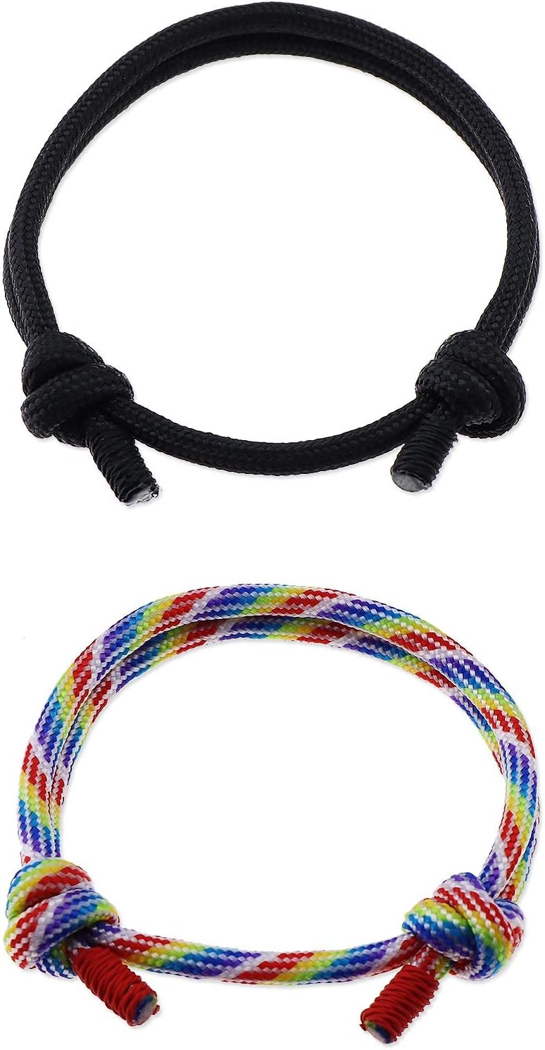 SING F LTD 10pcs Nautical Braided Rope String Surfer Bracelets Set Assorted Handmade Adjustable Unisex - Image 7