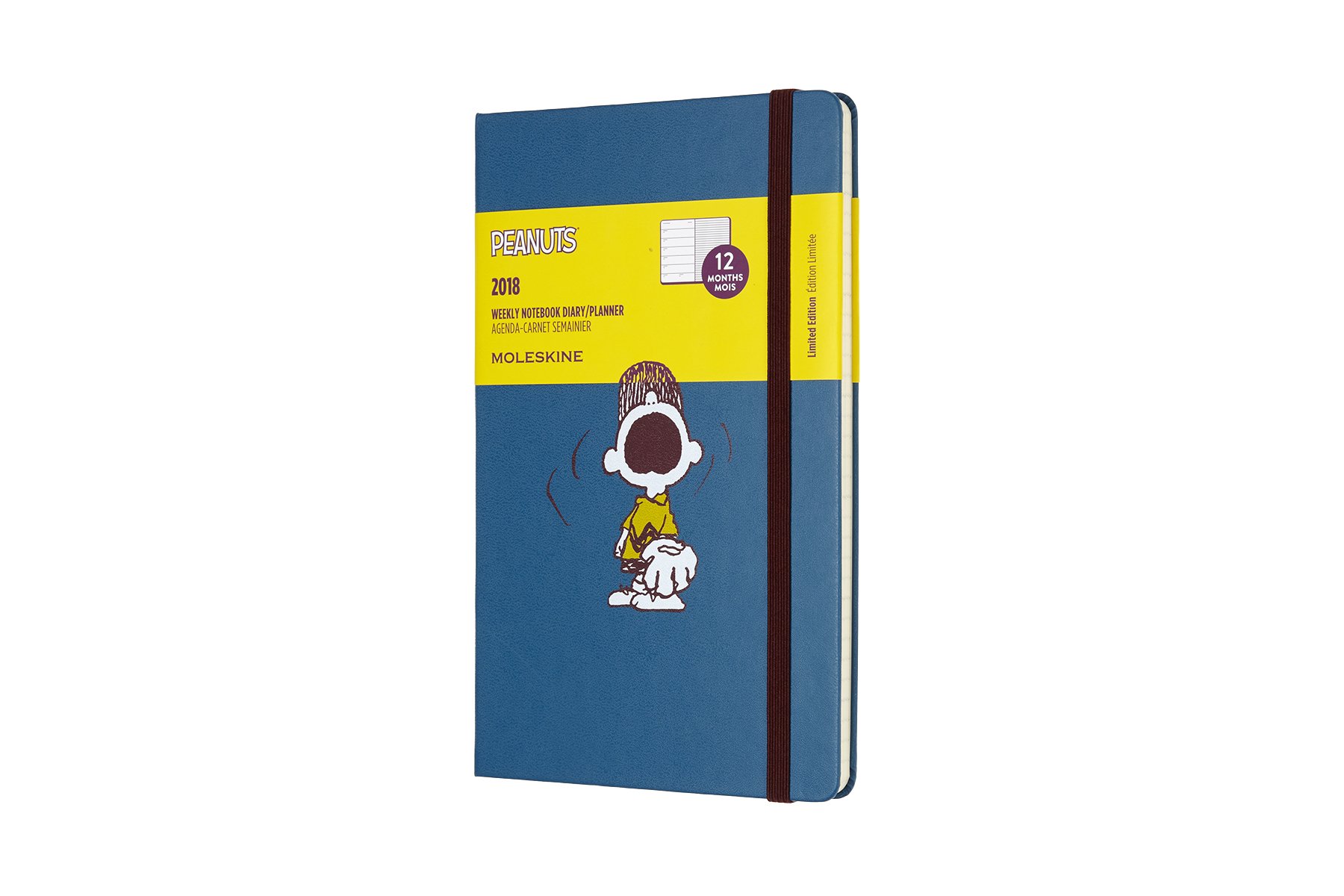 Moleskine Limited Edition Peanuts, 12 Month Weekly Planner, Large, Sapphire Blue (5 x 8.25)