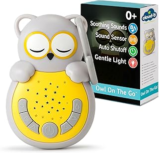 🚨 EXTREME: Cloud b Travel Comforting Sound Machine w/Calming Light | 4 White Noise and 4 Lullabies | Re-Activating Smart Sensor | Swe…