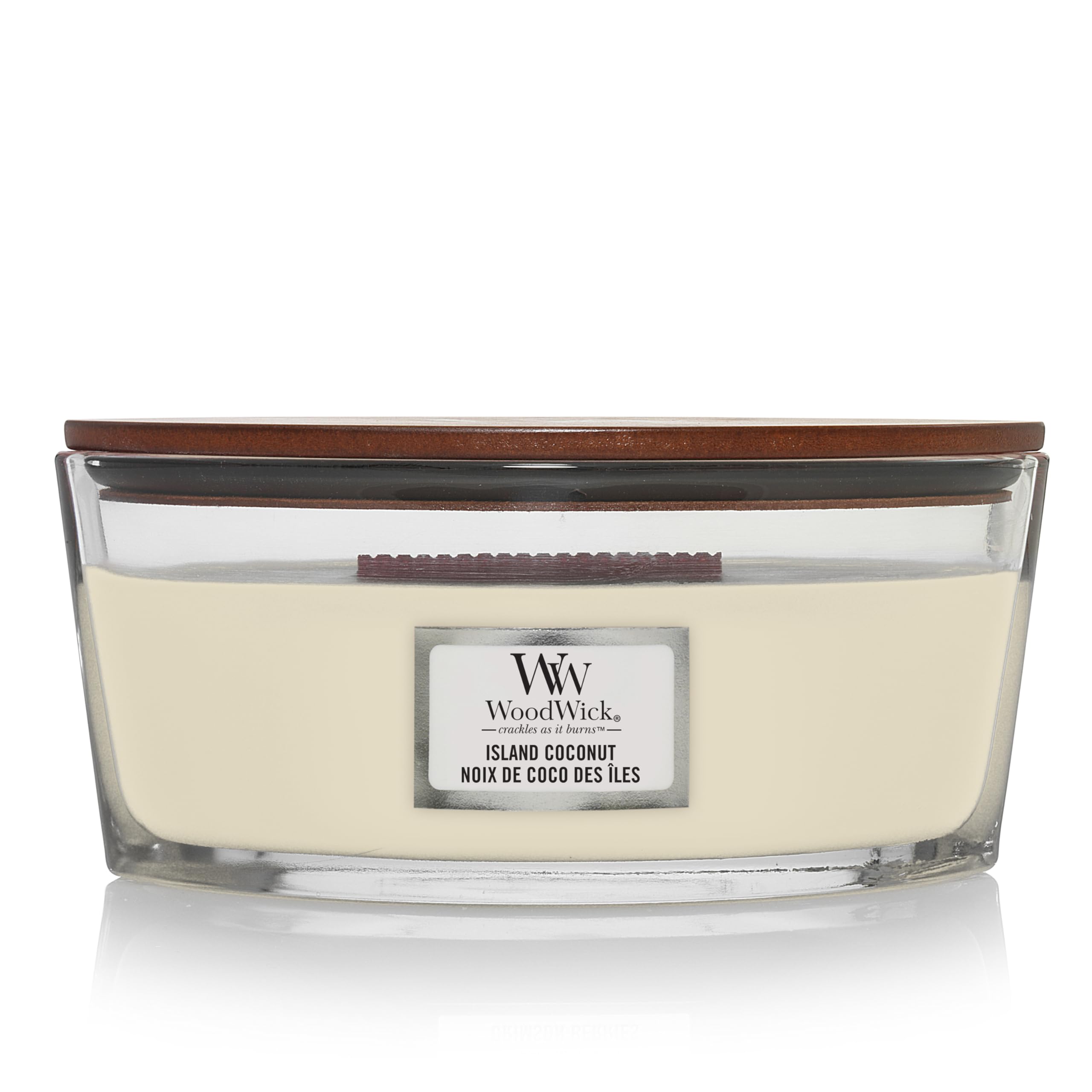 Debenhams Women's White Island Coconut Ellipse Candle In