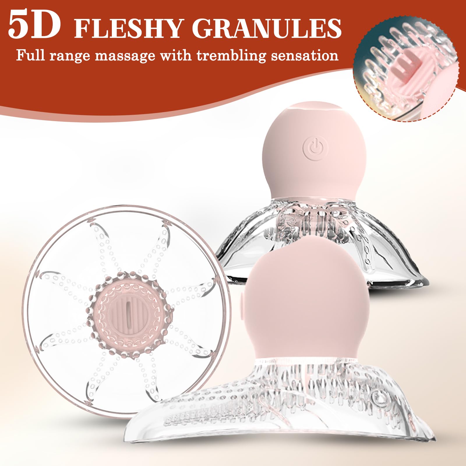 BDSMYOU Pompa per Capezzoli e Vagina 3 in 1 Sex Toys,Stimolatore per Clitoride,Succhia Clitoride e Capezzoli,Vibratoreper Donna Professionale con Telecomando,Sexytoysys Donna (A)