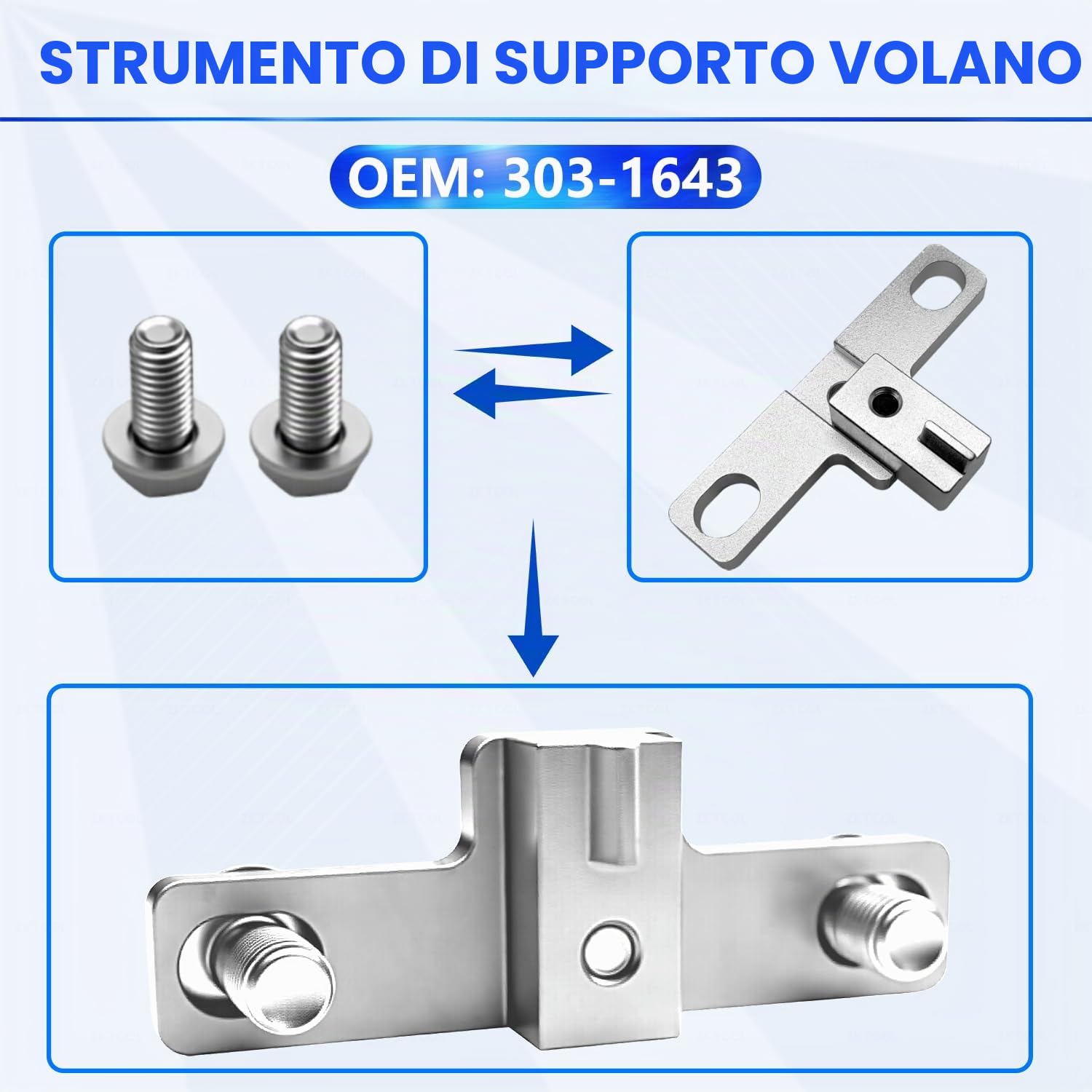 ZKTOOL Kit di strumenti per il bloccaggio dell'allineamento dell'albero a camme del motore, compatibile con motore Ford 2.0 Ecoblue TDCi, strumenti per la fasatura del motore diesel, OEM 303-1643, 303
