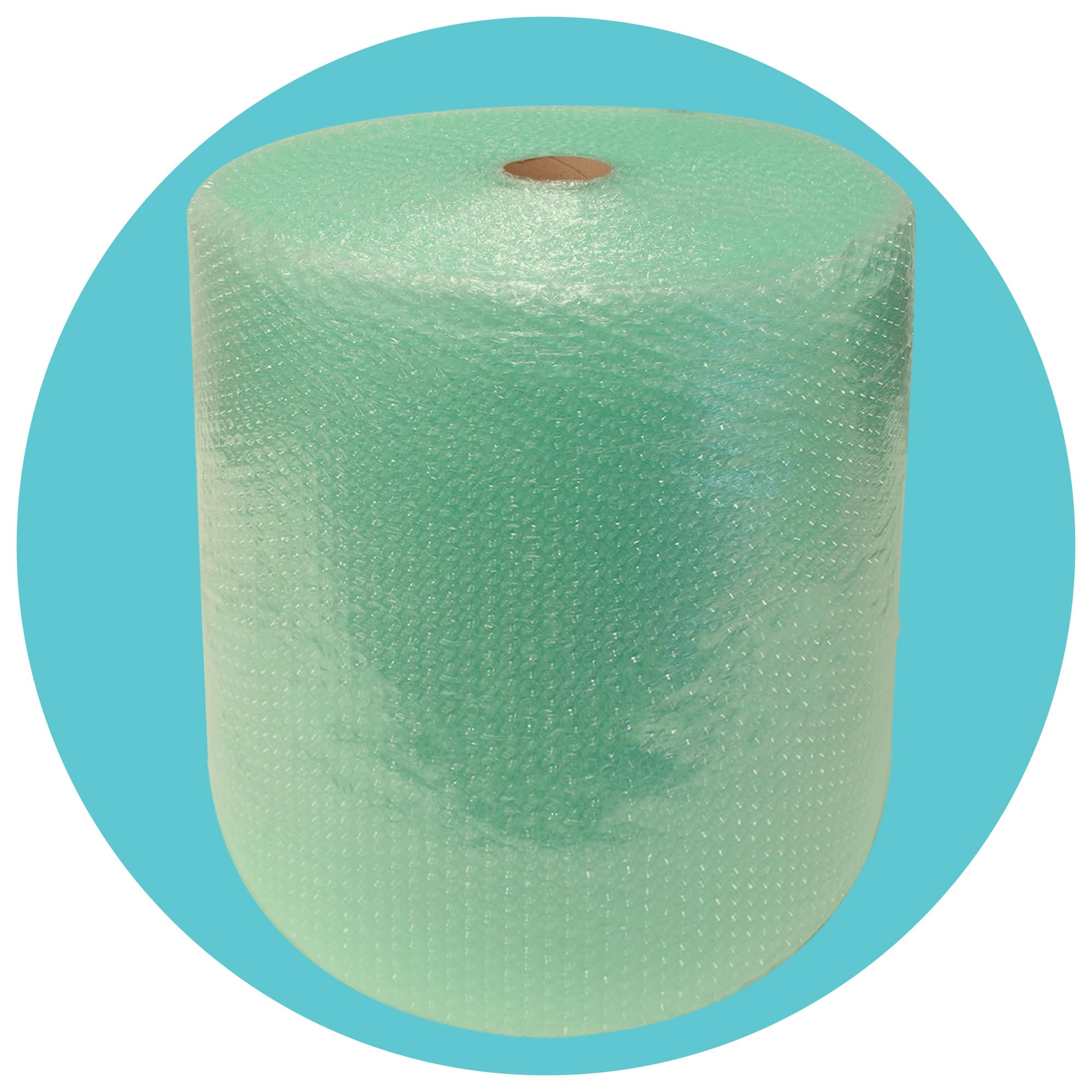 Triplast Biodegradable Green Bubble Wrap Roll, 500mm x 75m, Industrial Size Small Bubble Cushioning for Moving, Packaging and Storage
