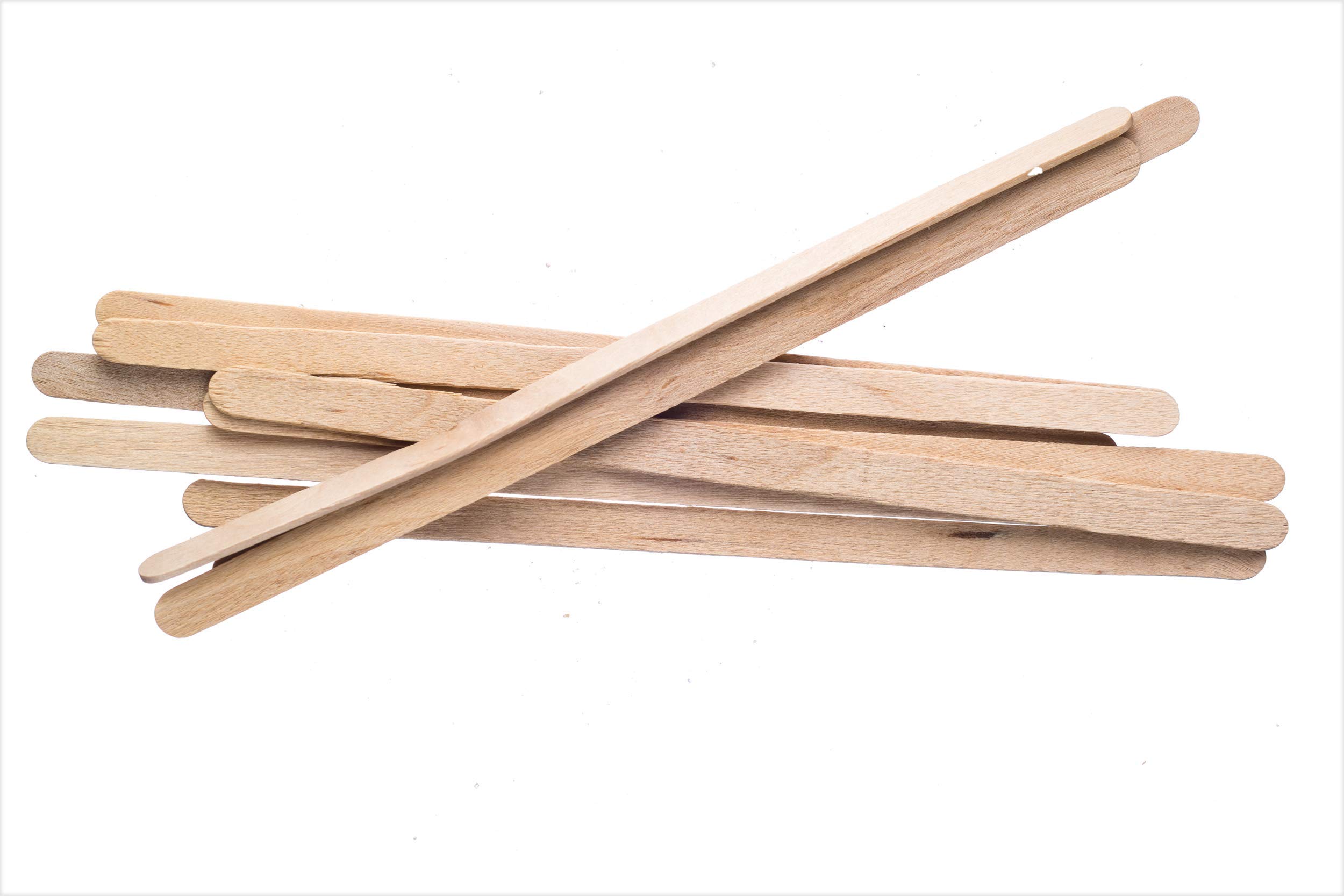 Tea Coffee Wooden Stirrers - TRULY 5.5"/140mm Birchwood Smooth Sticks - Ideal for Home or Workplace (50)