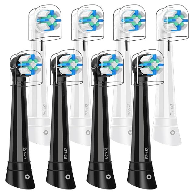 8 Pack Smart Cleaning Replacement Heads Compatible with Oral B iO 2 3 4 5 6 7 8