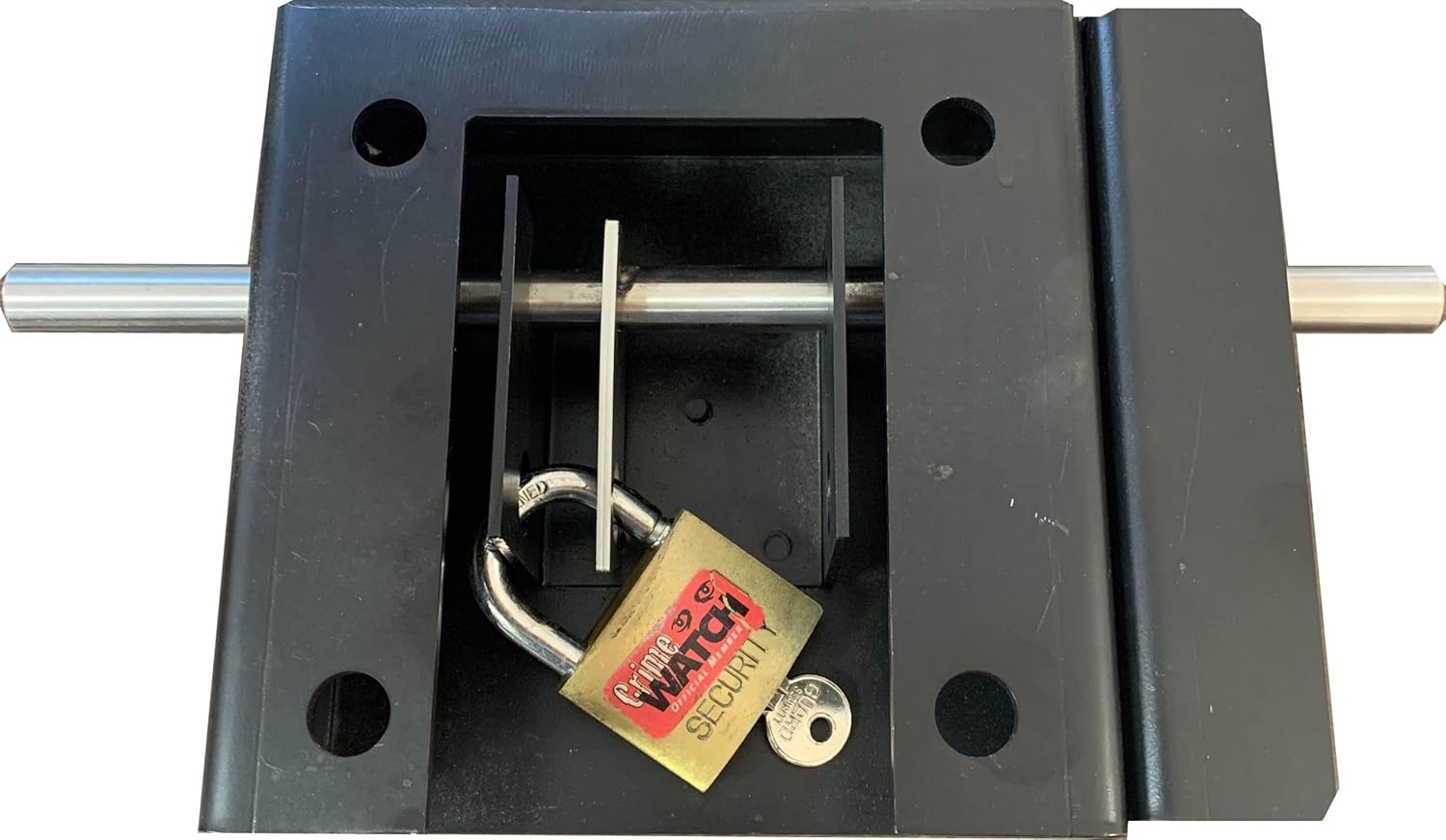 708 Heavy Duty Padlock Shield Box Lock, 5/8 Inch Bolt, Steel Housing, Universal Strike - Made in The USA