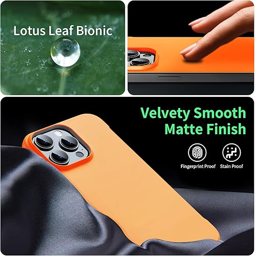 Miniatura 6 de GRECAZO Funda magnética delgada para iPhone 13 Pro Max de 6.7 pulgadas (2021), ultrafina, ligera, duradera, sin marco, mate, rígida, MagSafe