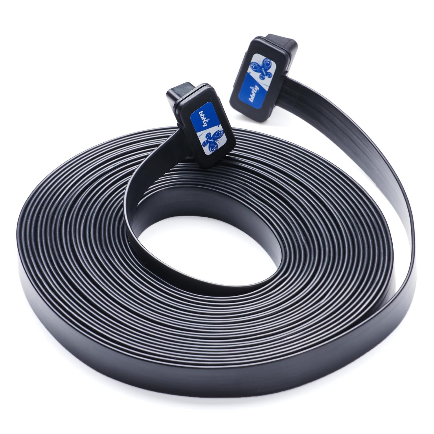 OBD2 Extension Cable, bbfly-A24 Low Profile OBD2 Splitter 16Pin Male to Female Port for GPS, Scan Tool and Code Reader (33FT/10M)