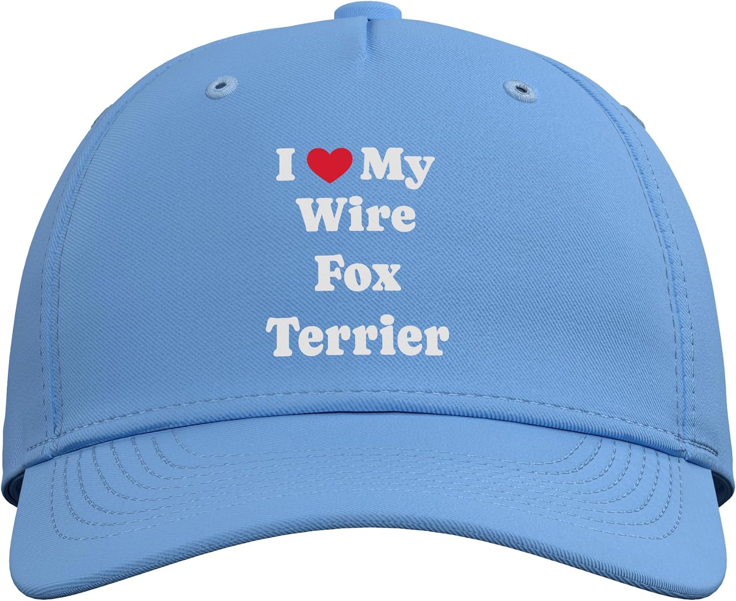 I Love My Wire Fox Terrier Wire Fox Adjustable Baseball Hat image 2