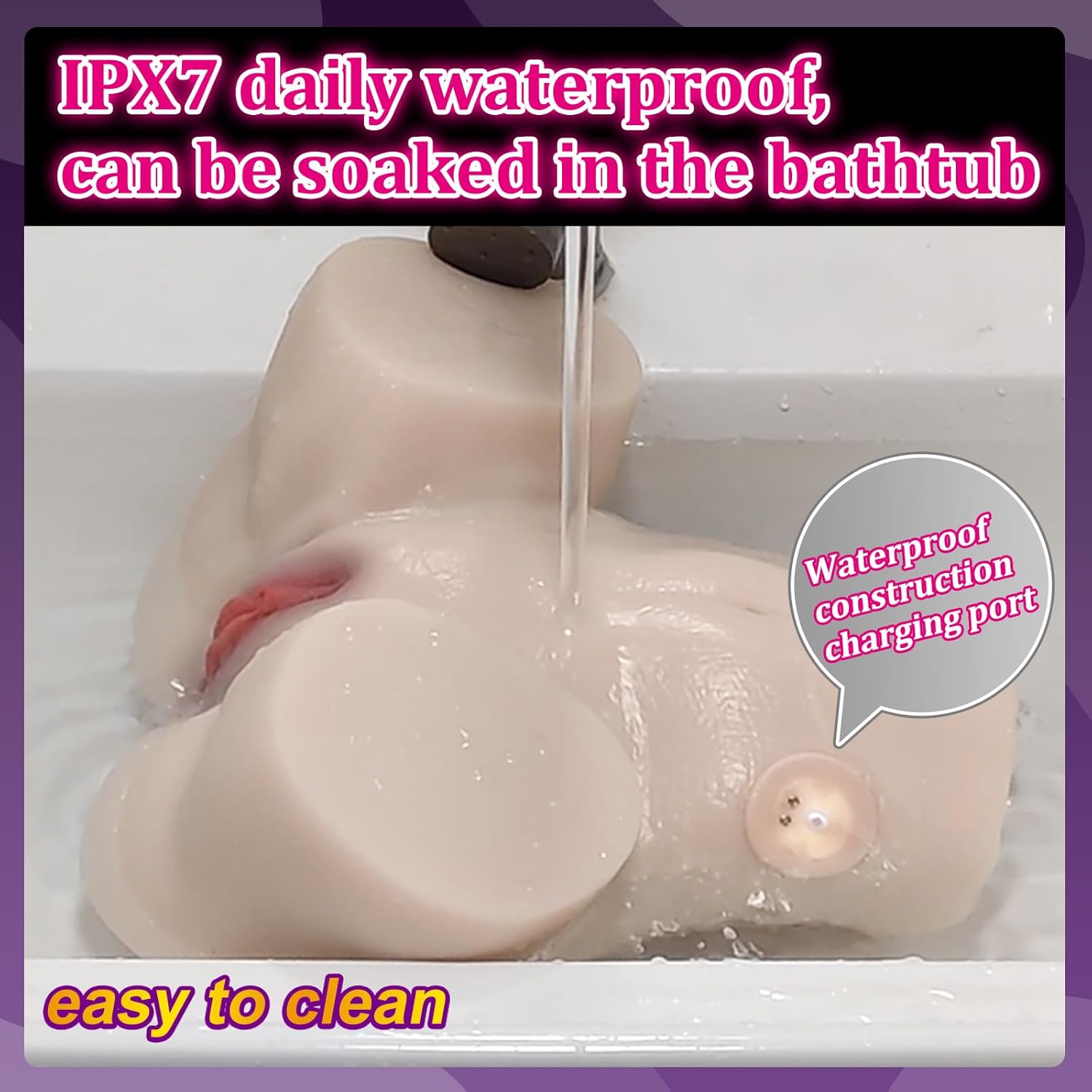 Automatic Male Masturbator Lifelike Sex Doll Realistic Butt with 3D Textured Stroker Pocket Built-in Electric Stretching Realistic Female Hip Adult Sex Toys for Men 9.92lb