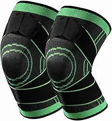 Kit de Joelheira Estabilizadora Patelar Ortopédica Para Ligamentos Rompidos Com Bandagem Ajustável Alta Compressão com Suporte Das Articulações (Tamanho único)