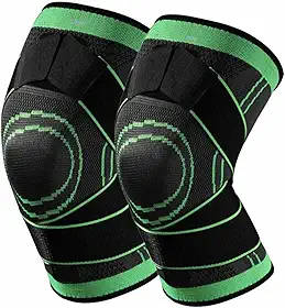 Kit de Joelheira Estabilizadora Patelar Ortopédica Para Ligamentos Rompidos Com Bandagem Ajustável Alta Compressão com Suporte Das Articulações (Tamanho único)