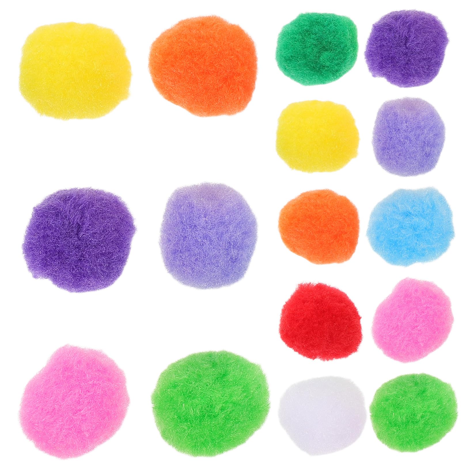 OSALADI 1000 Stück Teiliges Pom Poms Bunte Flauschige Pompoms für DIY Basteln Handschuhe Haarclip Zubehör Cheerleading Team Dekoration