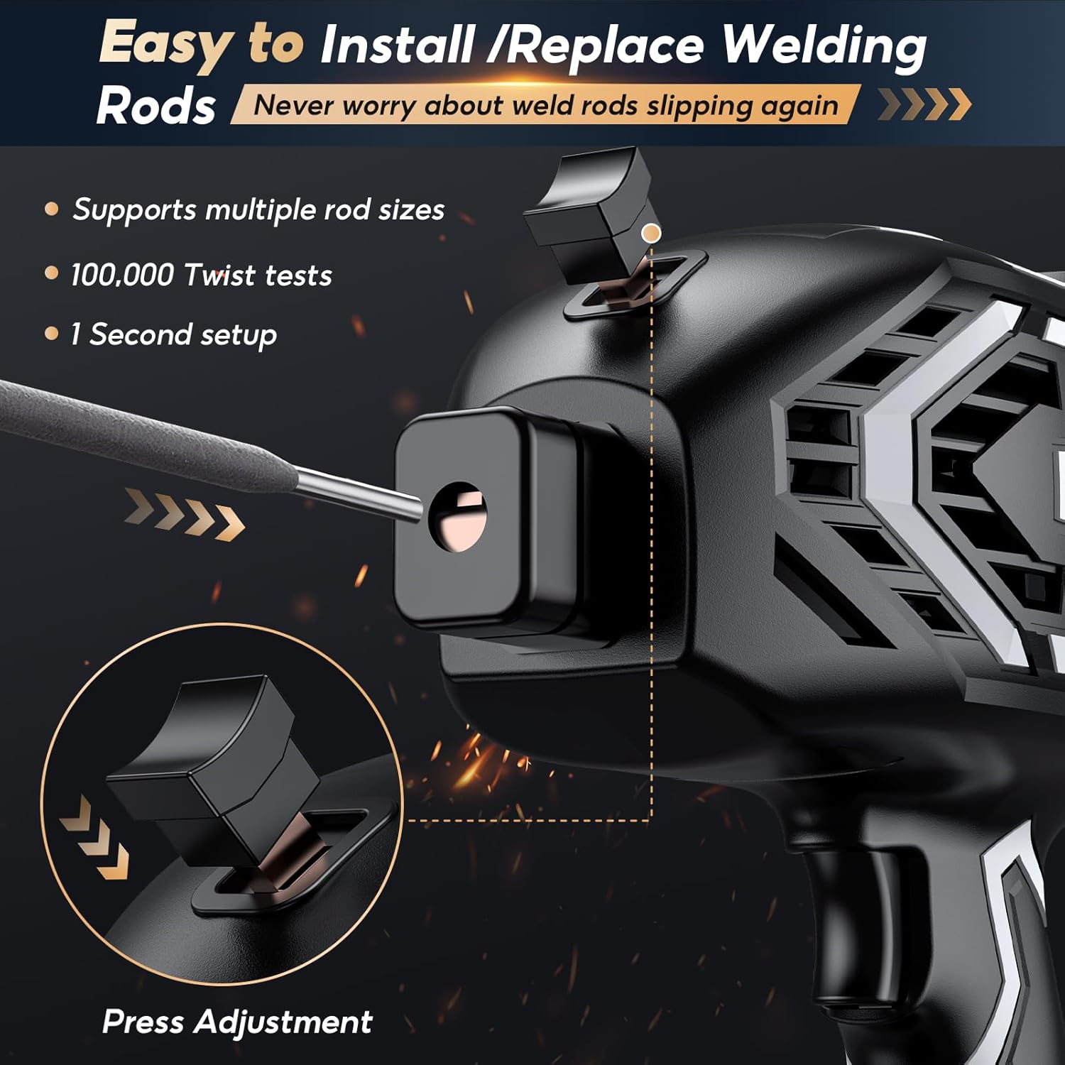 Portable Handheld Welding Machine - Digital Display & Memory Function, 120A 110V IGBT ARC Welder, Hot Start/Anti-Stick for 3/32"-1/8" Rods, Gift for Man (Grey)