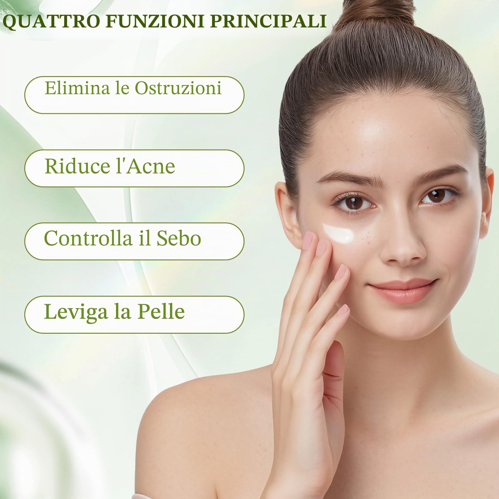Crema Brufoli Viso, Crema Acne Potentissima, Combatte Efficacemente Acne, Brufoli e Punti Neri, Lenisce Rapidamente Gli Arrossamenti Cutanei, Adatto a Tutti i Tipi di Pelle, Ingredienti Delicati