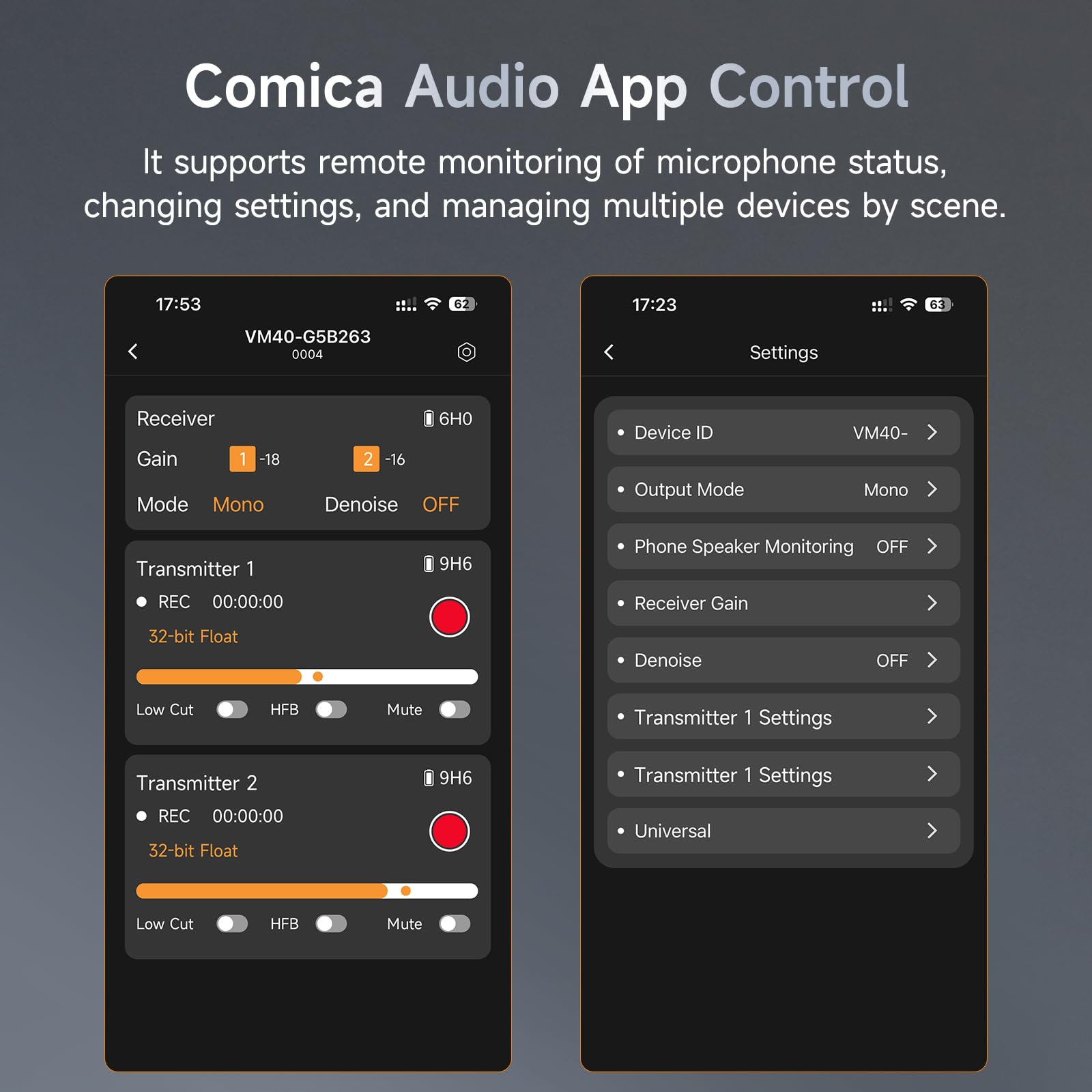Microfono Shotgun Wireless COMICA VM40 - Super Cardioide 48kHz/32-bit | Doppia Modalità Cablata/Wireless - Foto 2