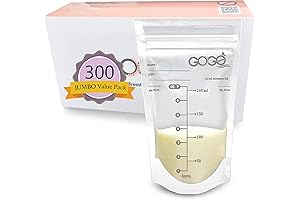 Breast Milk Storage Bags, 300 Count Pre-Sterilized Bags
