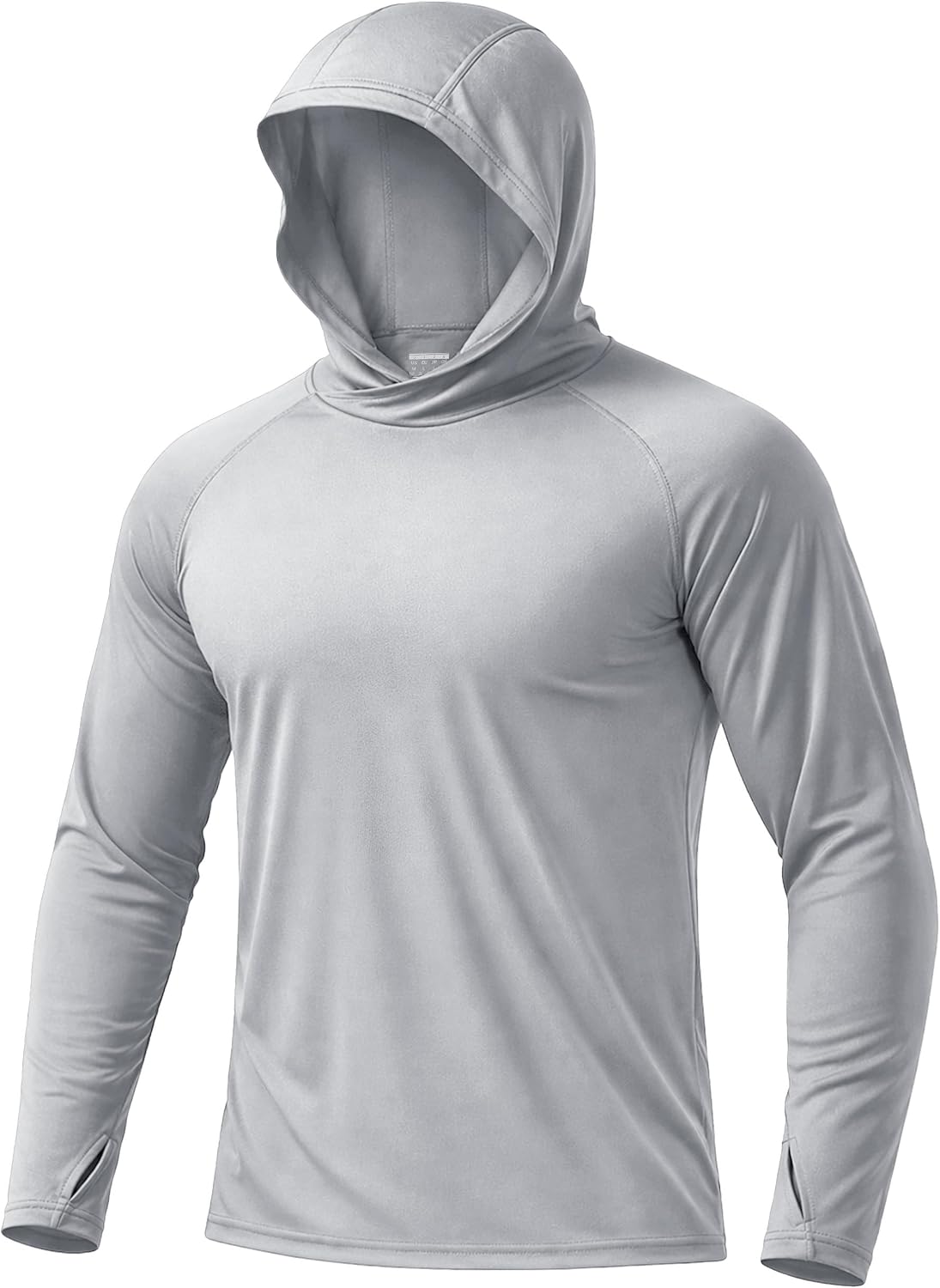 Boladeci Men's UPF 50+ Sun Protection Hoodie Shirts Lightweight Long Sleeve Rash Guard Fishing Swim Shirts