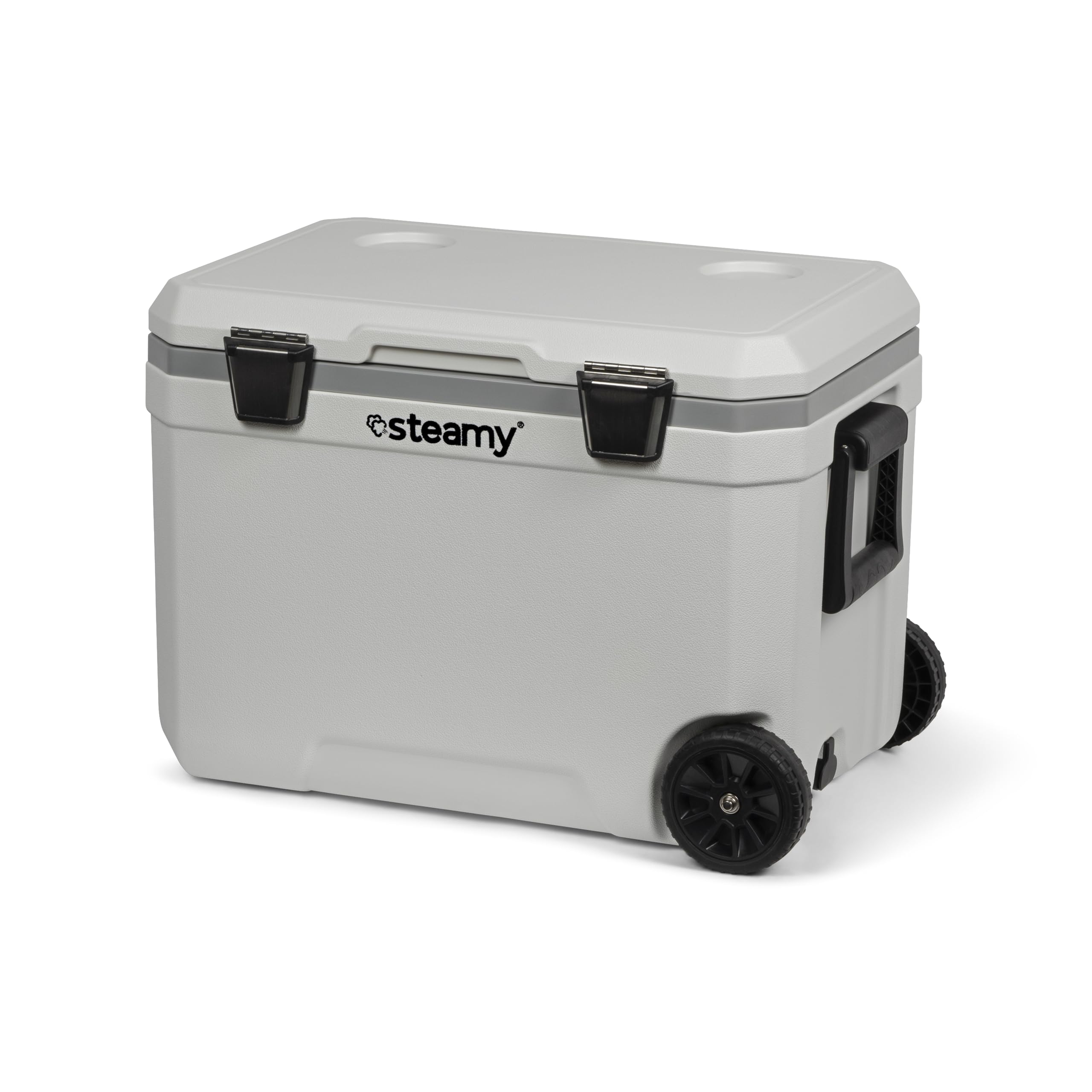 Steamy Marine 45 Nevera Pasiva con Ruedas, 45 litros, Blanco
