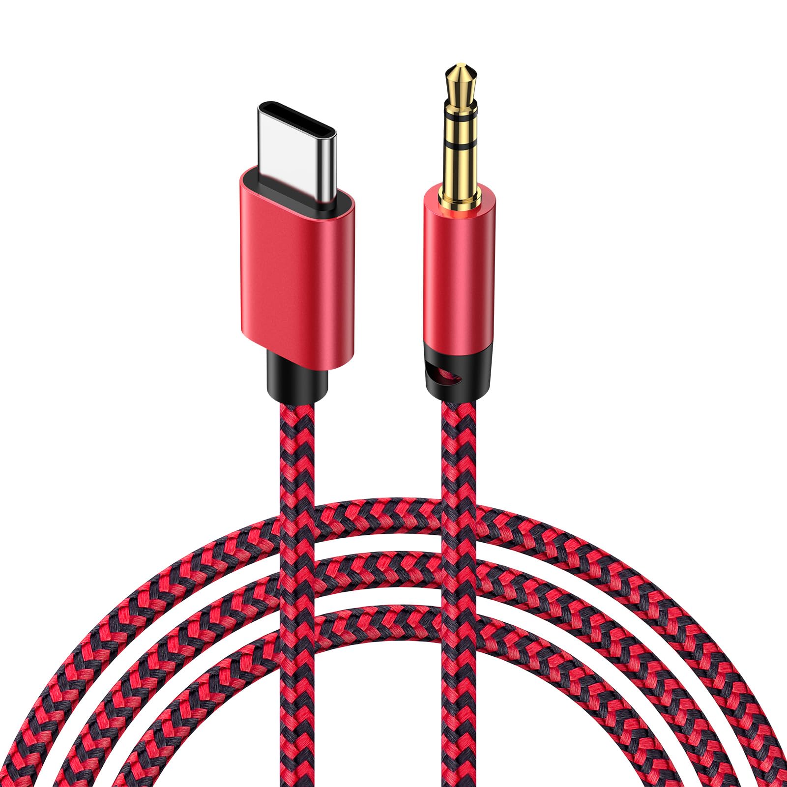 AUX ケーブル USB C to 3.5mm オーディオ変換ケーブル タイプC ステレオミニプラグ 音声ケーブル オーディオケーブル タイプc AUX ケーブル ヘッドホン/PC/スマホ/ホームステレオ/カーステレオ/スピーカー などに対応 1M