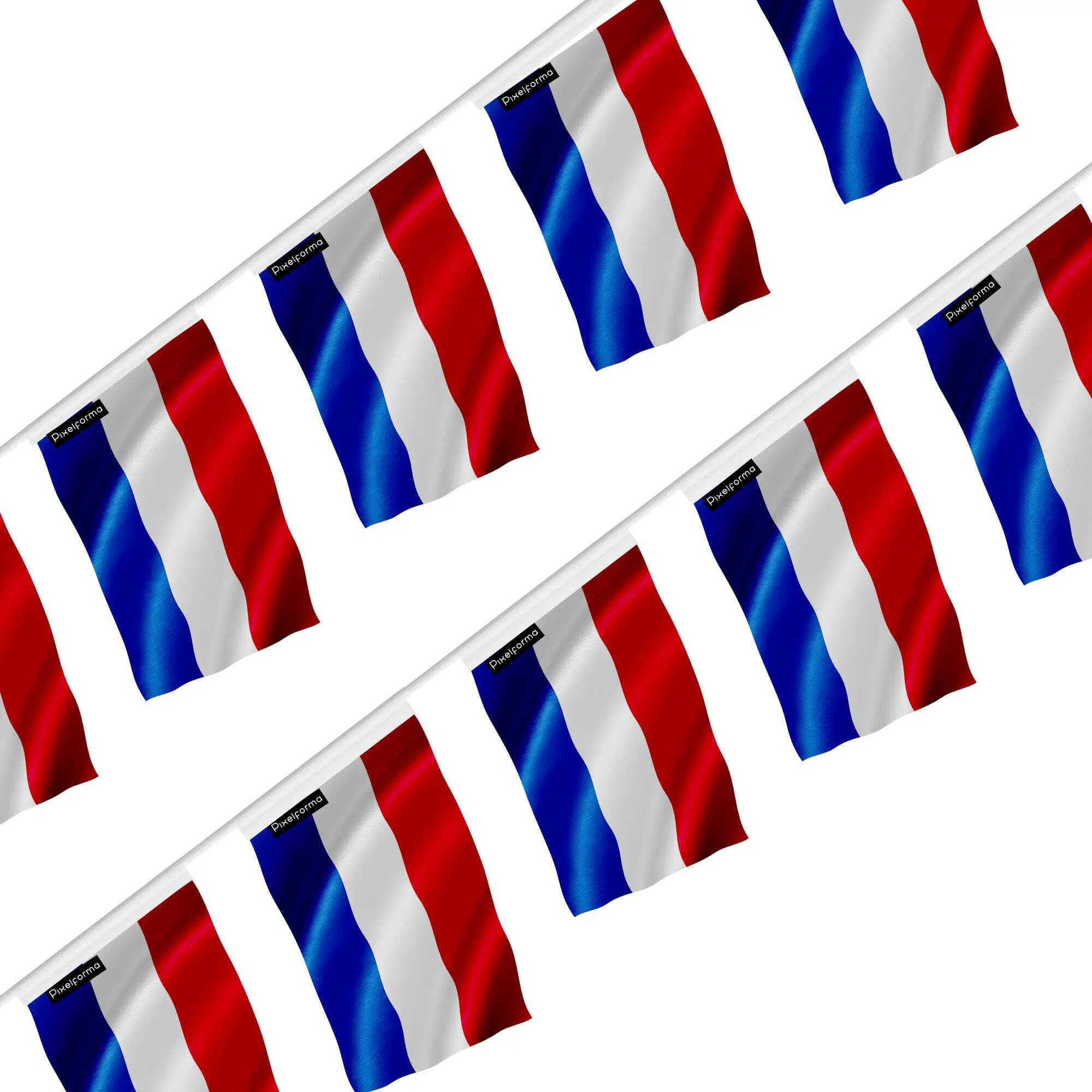 Guirlande drapeau Pays-Bas 14x21cm pour animer vos soirées de match