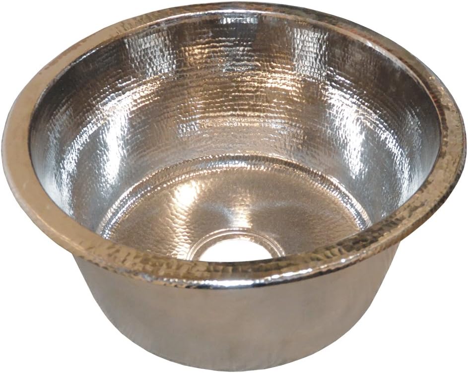 Native Trails CPS851 Redondo Grande Copper Dual-Mount Bar/Prep Sink, Polished Nickel