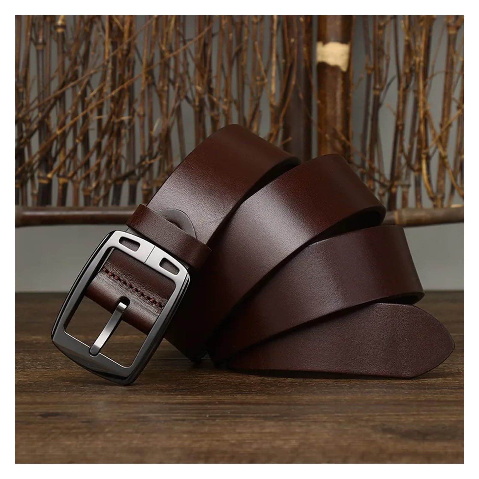 3,8 cm Ceramiczna antyalergiczna klamra ze sprzączką Skórzany męski pasek w talii Pasy do dżinsów Casual Business Homme