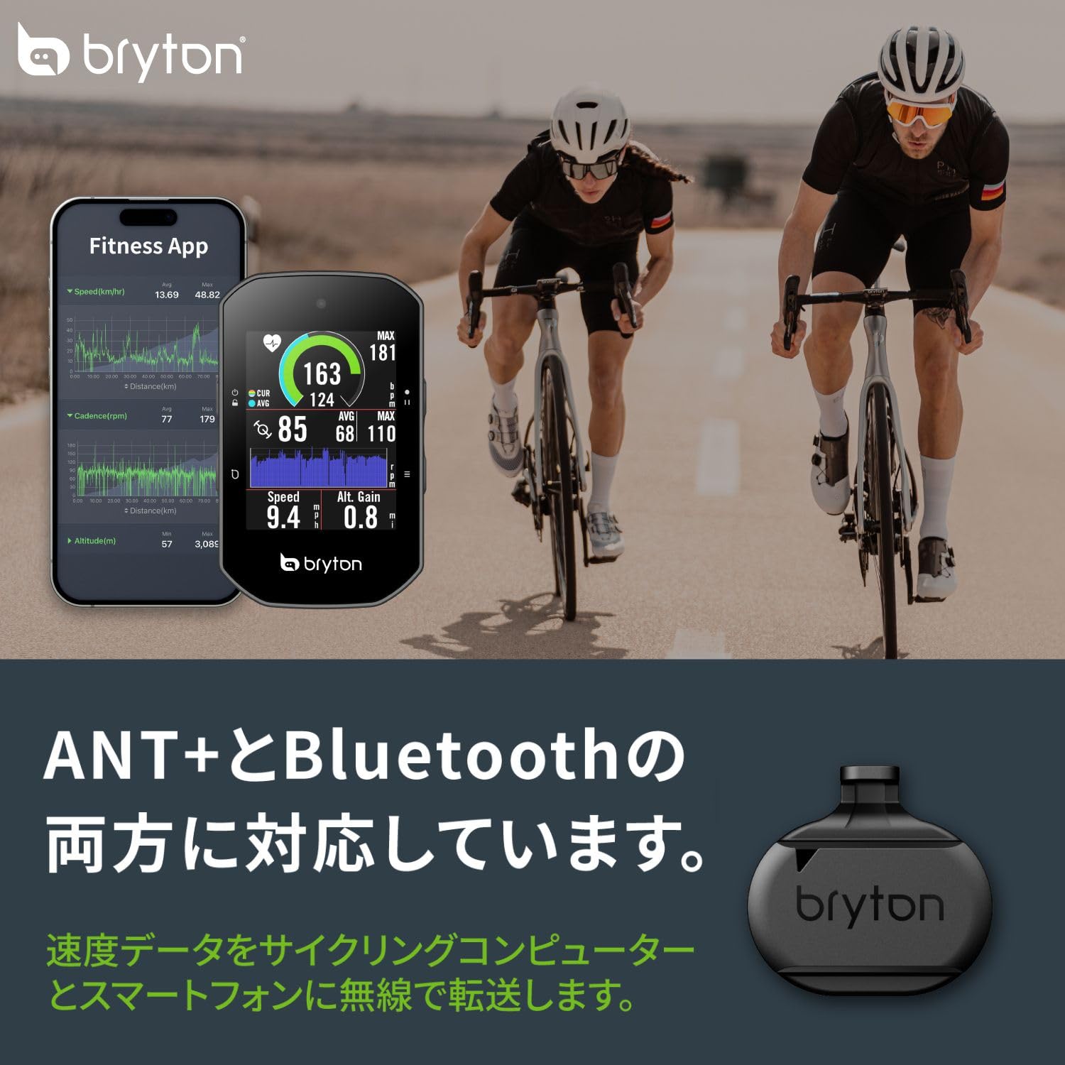 Amazon | ブライトン(Bryton) スマートスピードセンサー 自転車