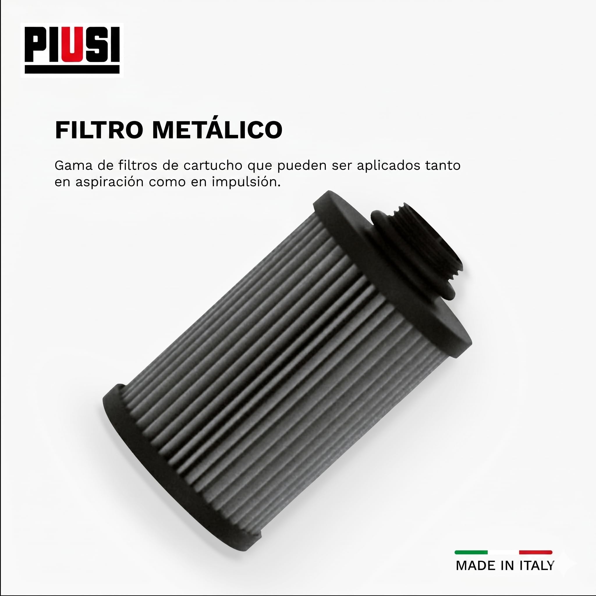 PIUSI Filtro Combustible Kit Metálico 125 micras | Clear Captor