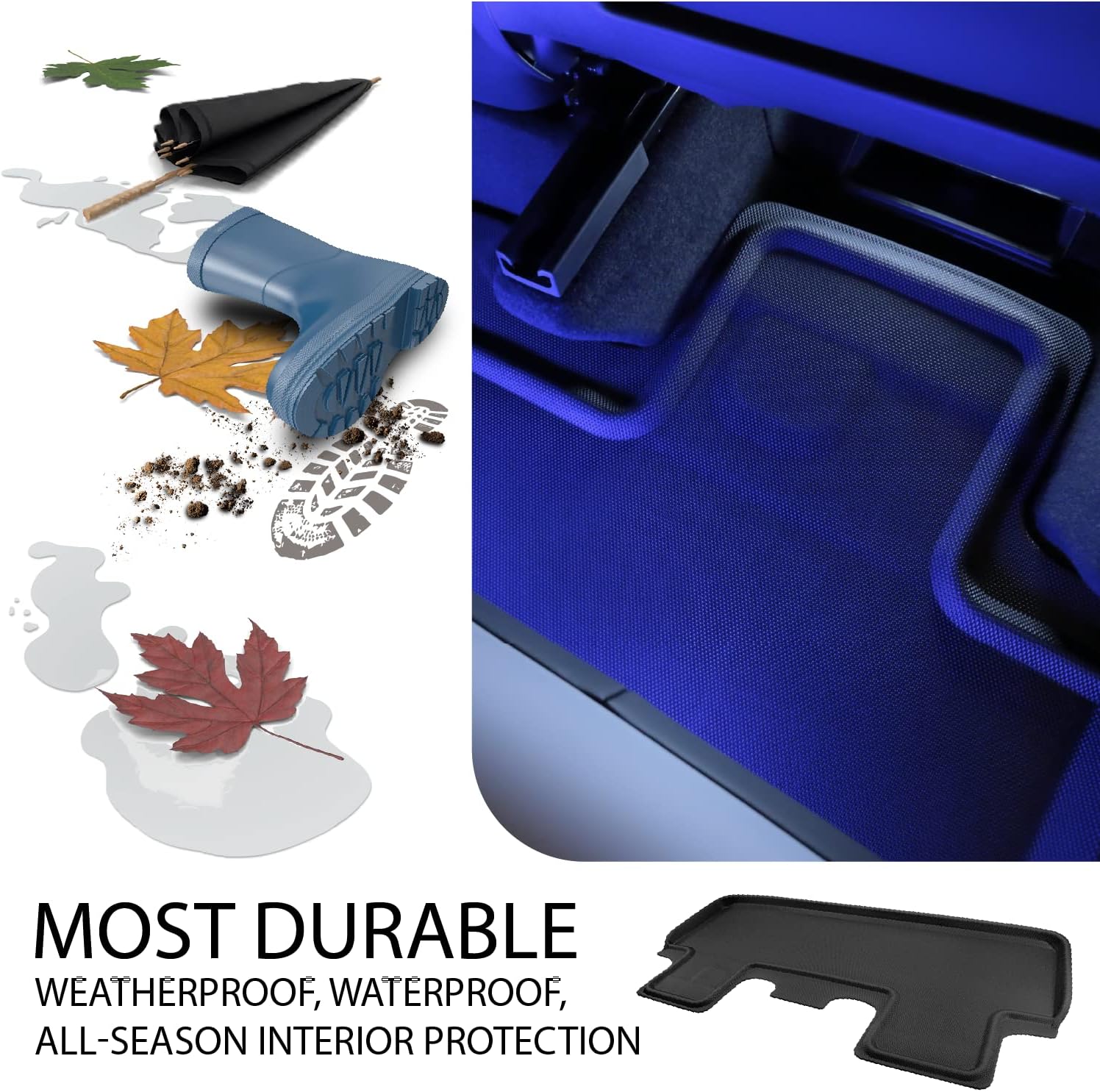 Suреr Dеаl Prоduсt HEA #1 Tesla Model Y Floor Mats 2021-2022 21 22 Ultimate All Weather Waterproof 3D Floor Liners - Black Interior Accessories No Logo