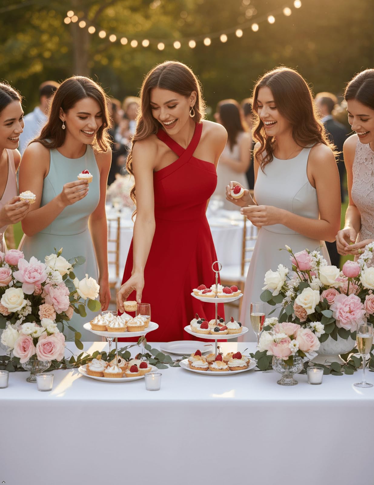Bbonlinedress - Vestido de cóctel halter para mujer, vestido formal para graduación, boda o dama de honor, vestido largo con volantes para fiesta nocturna