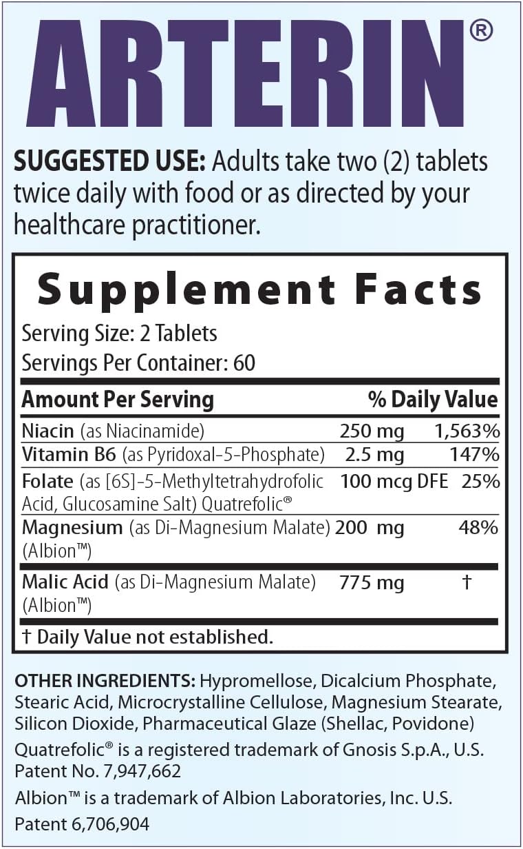 Arterin Magnesium and Niacin Formula (30 Day Supply)