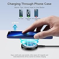 Vista 3 de Pixel 8a Cargador inalámbrico de carga rápida con PD 20 W USB C Bloque de cargador para Google Pixel 8/7/6, 15W magnético inalámbrico cargador