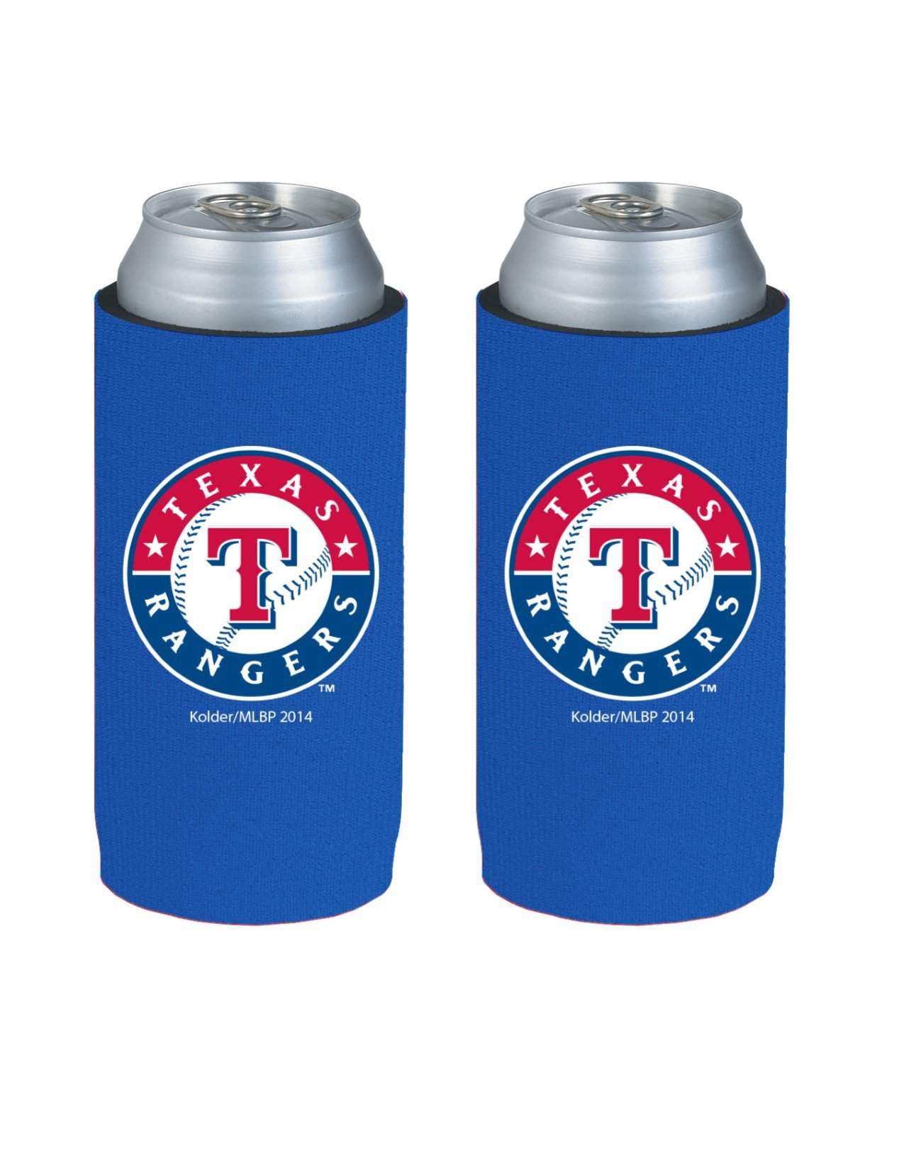 MLB Baseball Team Color Logo Tall Boy 24oz Neoprene Can Holder Sleeve Cooler 2-Pack