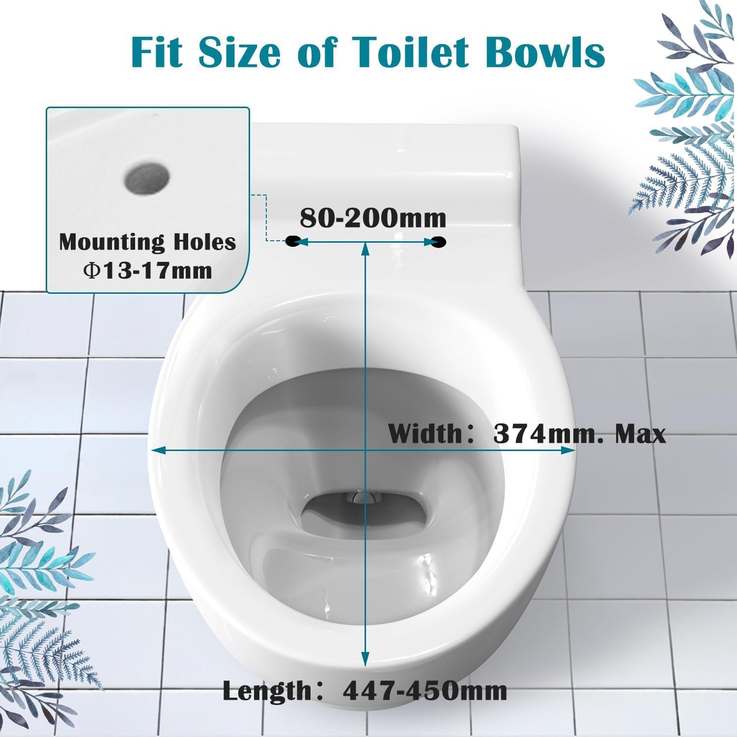 ovimar Wc-bril Lanestol D-vorm, wit, toiletdeksel met softclosemechanisme, duroplast, eenvoudige montage van bovenaf, wc-bril met Quick-Release-functie en verstelbare scharnieren