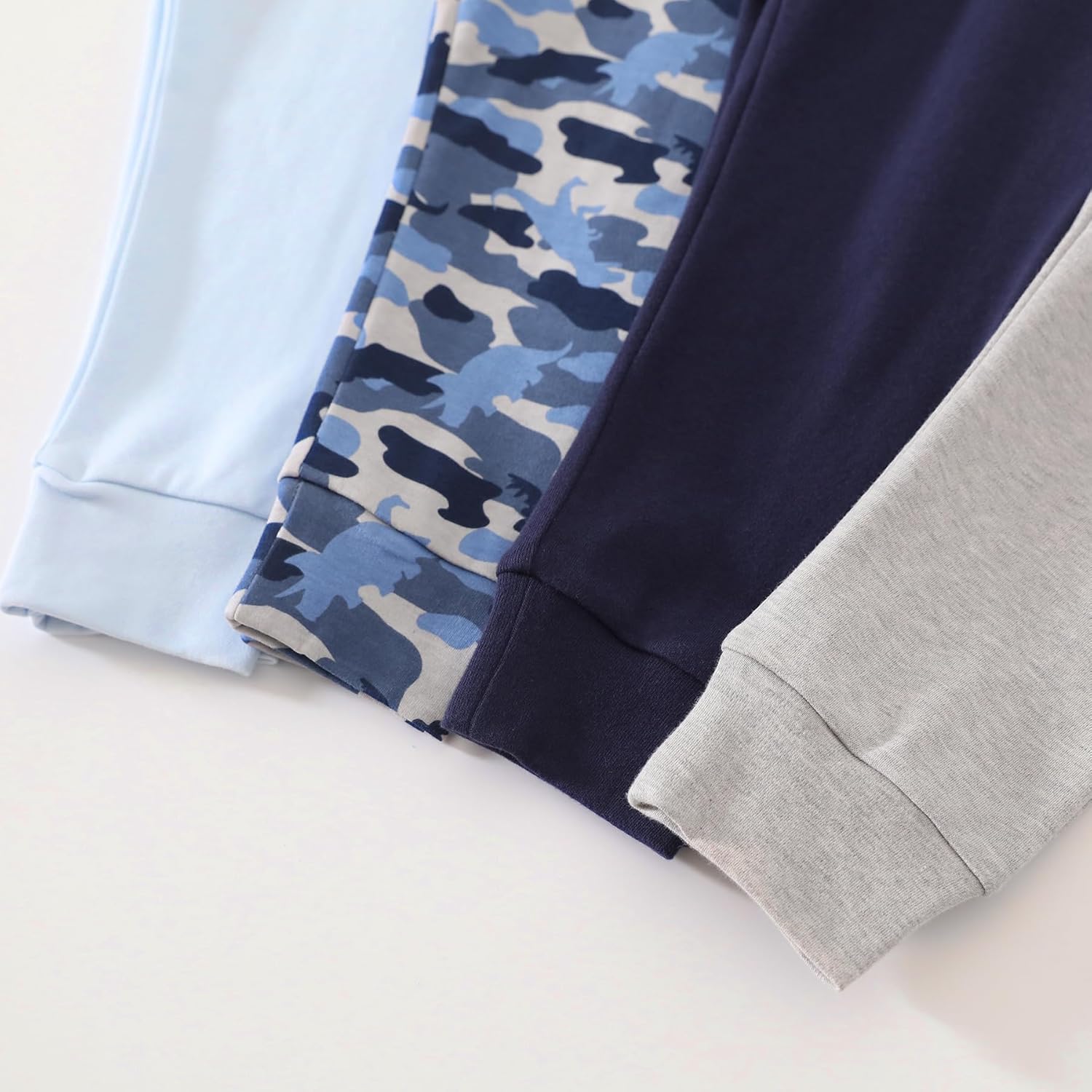 Toddler Boys Cotton Pants, 4-Pack Sweatpants Joggers for 2-6 Years - Image 4