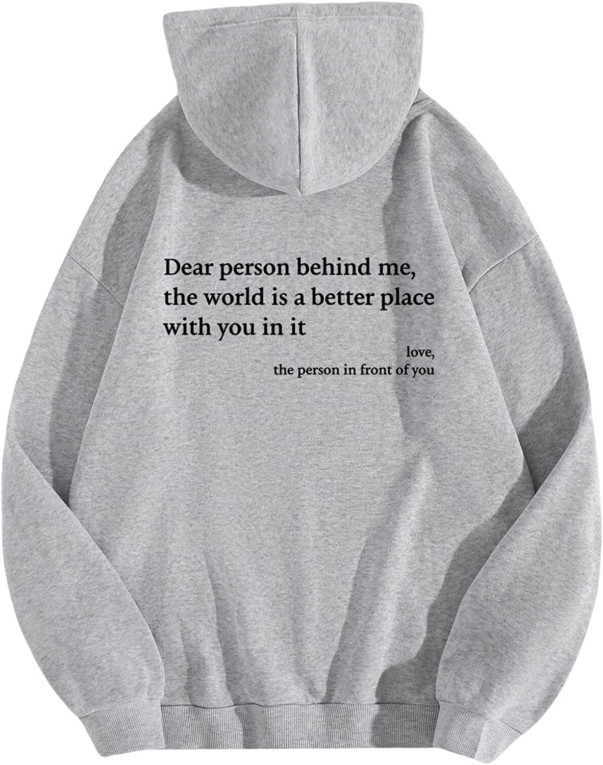 NUFR Dear Person Behind Me Sweatshirt Hoodie Loose Graphic Sweatshirts for Women