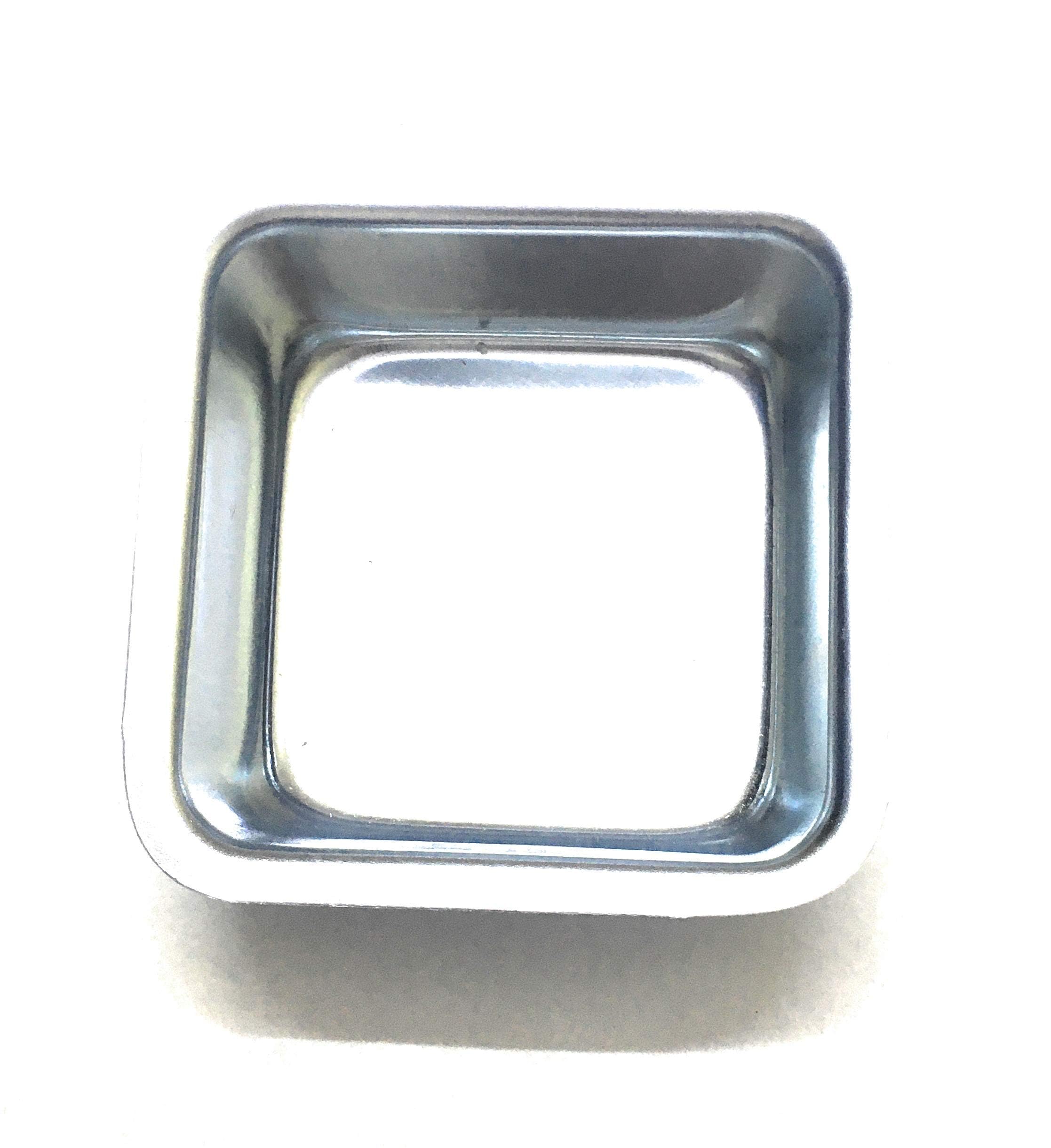 A2S Murti Aluminium Silver Heart/Hexagon/Round/Square Shape Mini Cake Baking Mould Tin - Set of 4 (Diameter 12 , 10 cm , Height 4 cm) 4