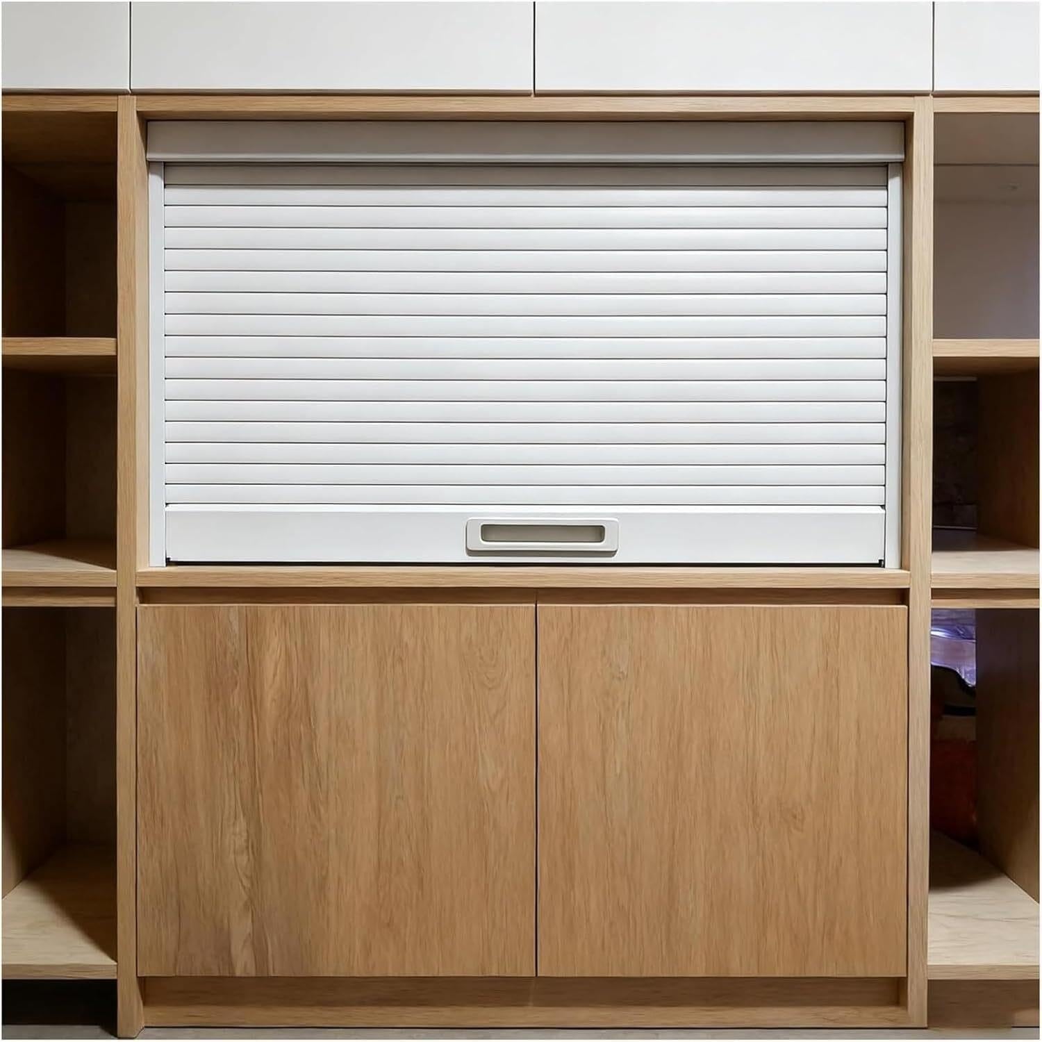 Ante a soffietto a fisarmonica Kit porta serranda for armadio da cucina, scorrevole pieghevole salvaspazio(White,40x120cm/16x47in)